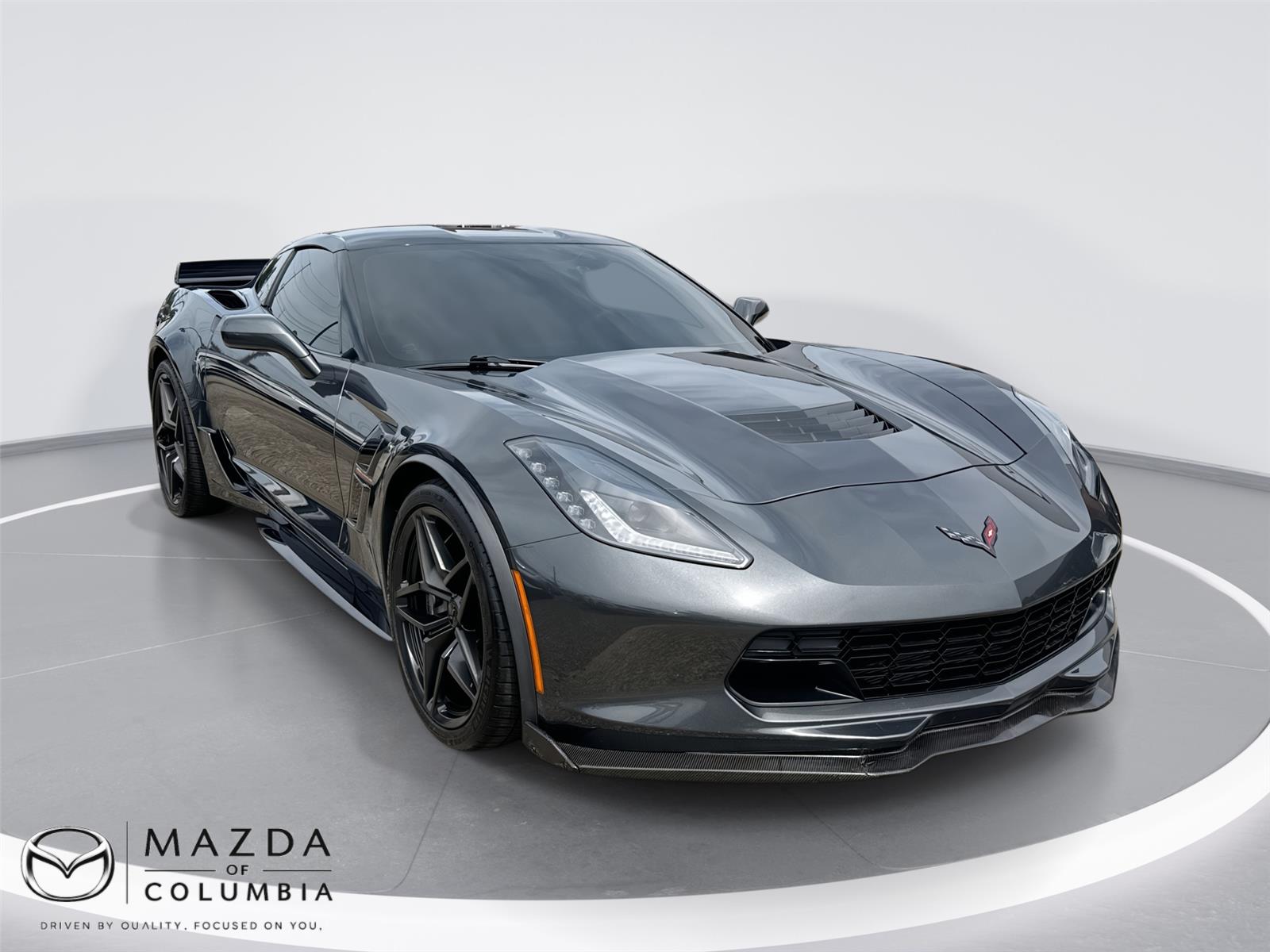Watkins Glen Gray Metallic 2017 Chevrolet Corvette Grand Sport 1LT Coupe RWD Coupe Rear-Wheel Drive 7-Speed Manual