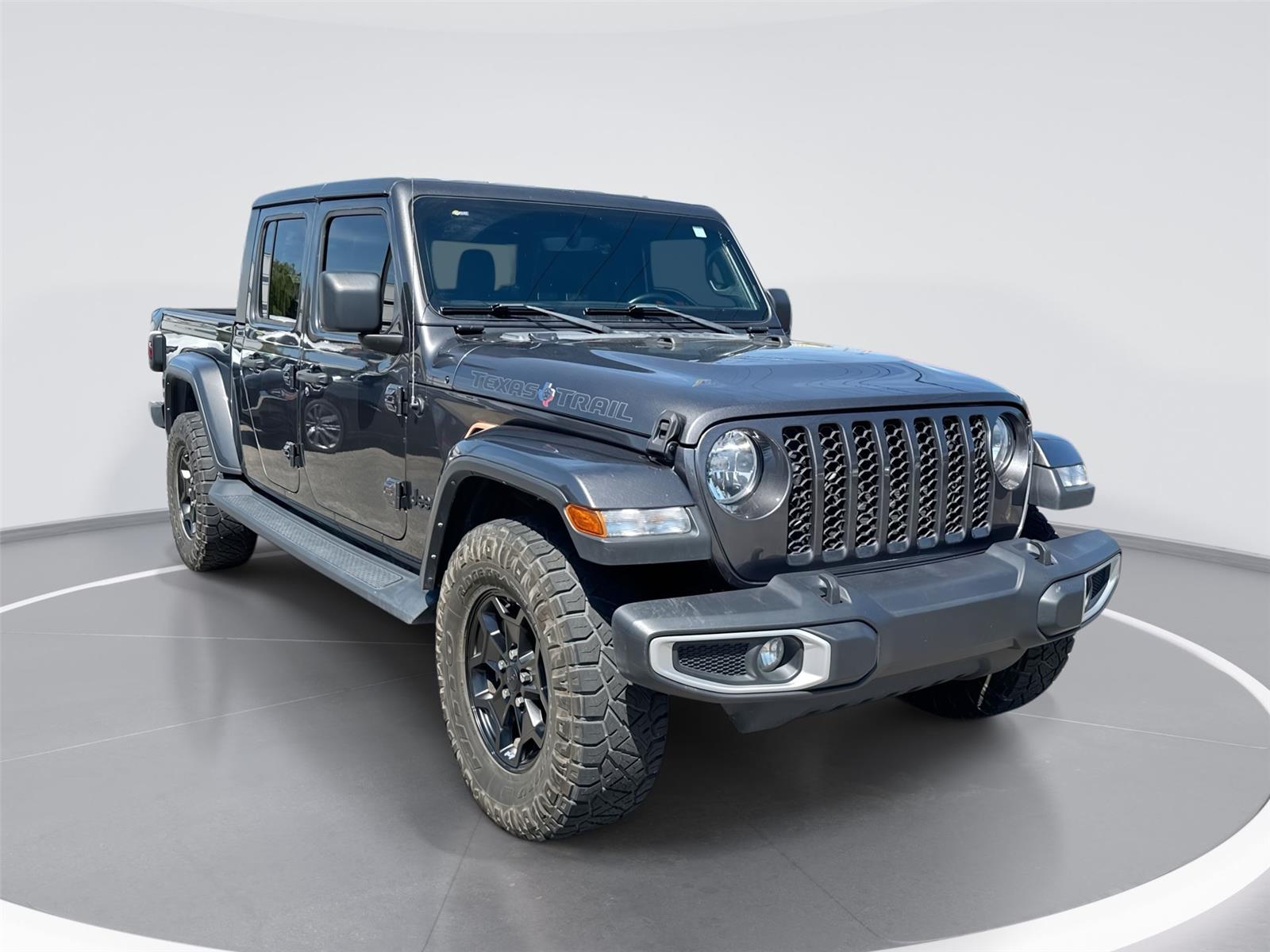 Gray (Granite Crystal Metallic Clearcoat) 2021 Jeep Gladiator Pickup Truck Four-Wheel Drive 8-Speed Automatic