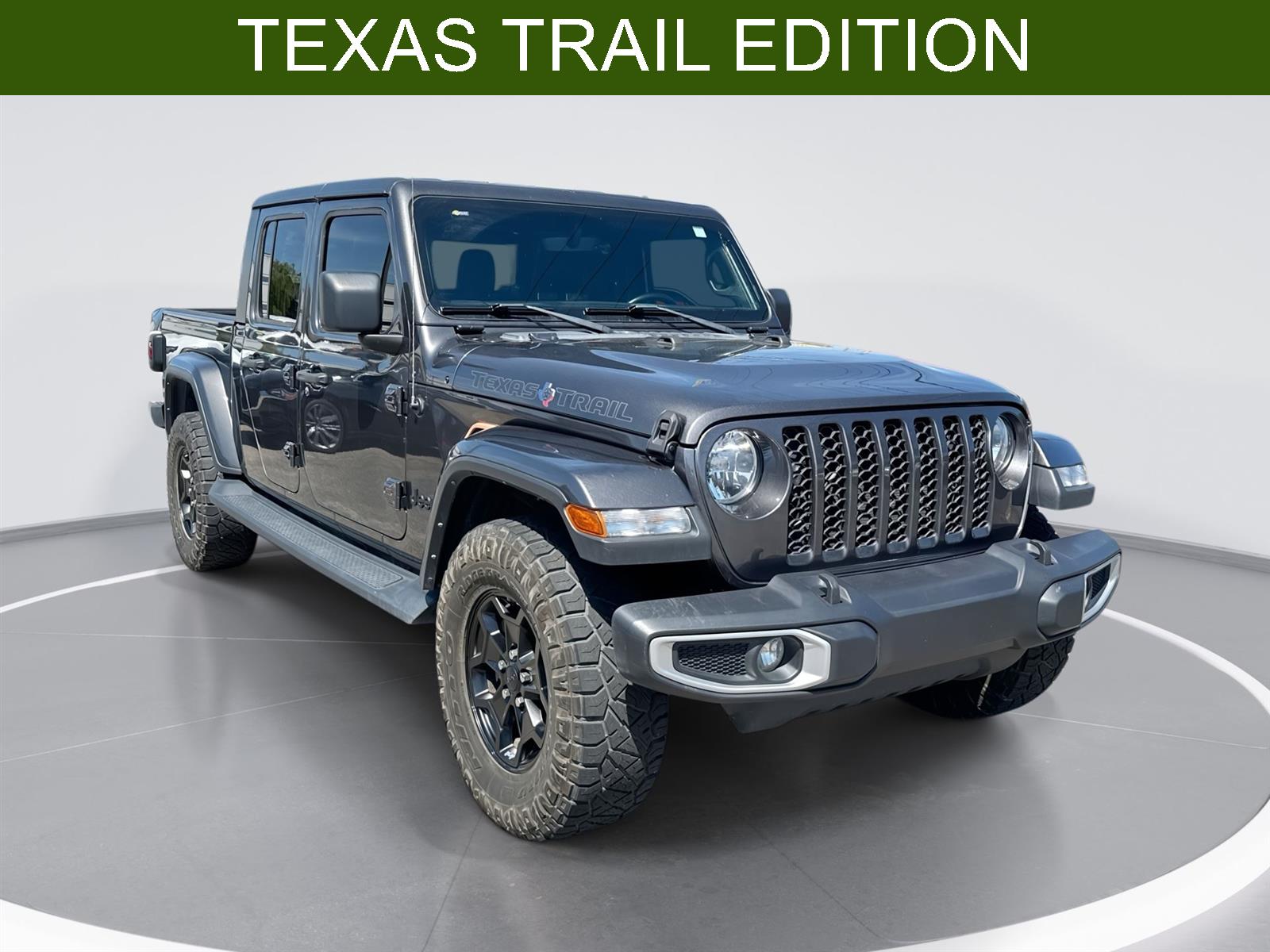 Gray (Granite Crystal Metallic Clearcoat) 2021 Jeep Gladiator Pickup Truck Four-Wheel Drive 8-Speed Automatic
