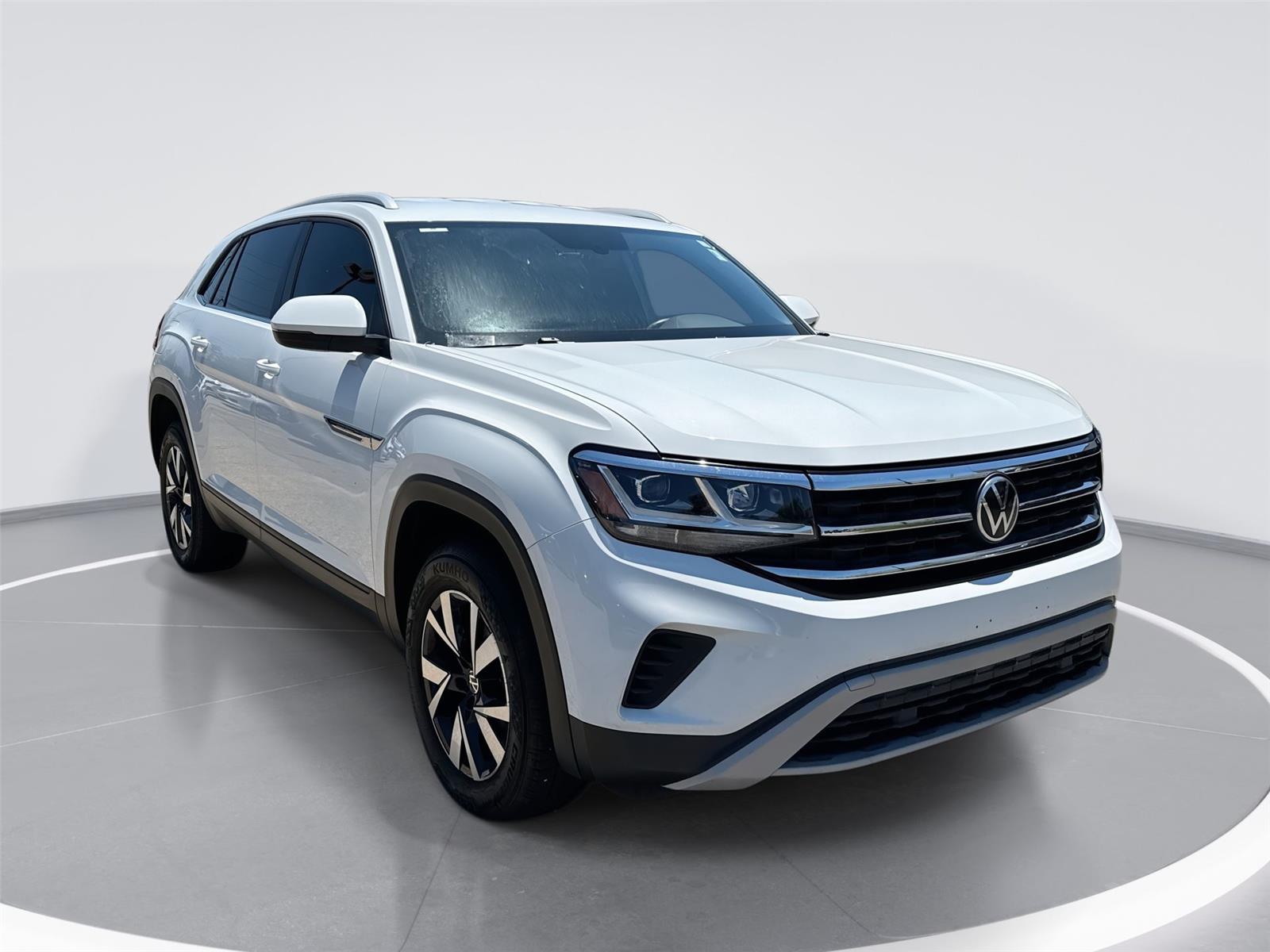 Pure White 2020 Volkswagen Atlas Cross Sport SUV / Crossover All-Wheel Drive Automatic