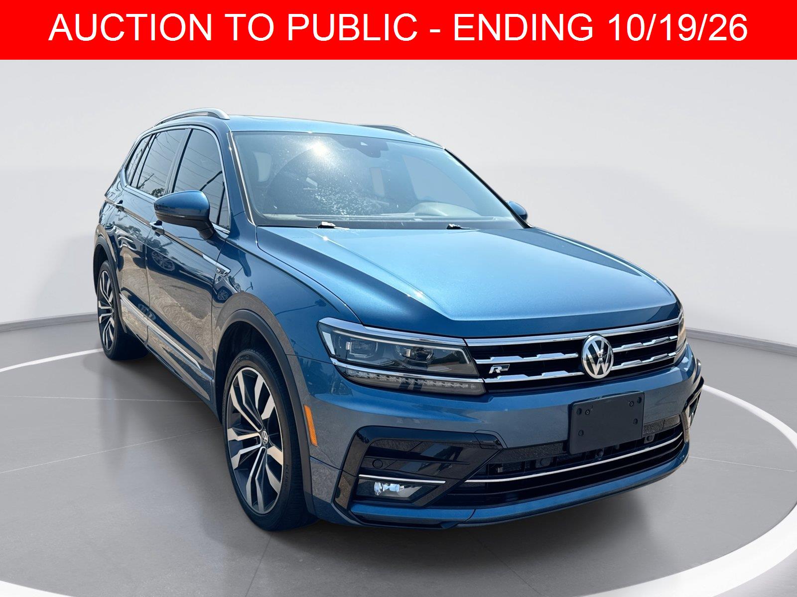Stone Blue Metallic 2020 Volkswagen Tiguan SUV / Crossover All-Wheel Drive Automatic