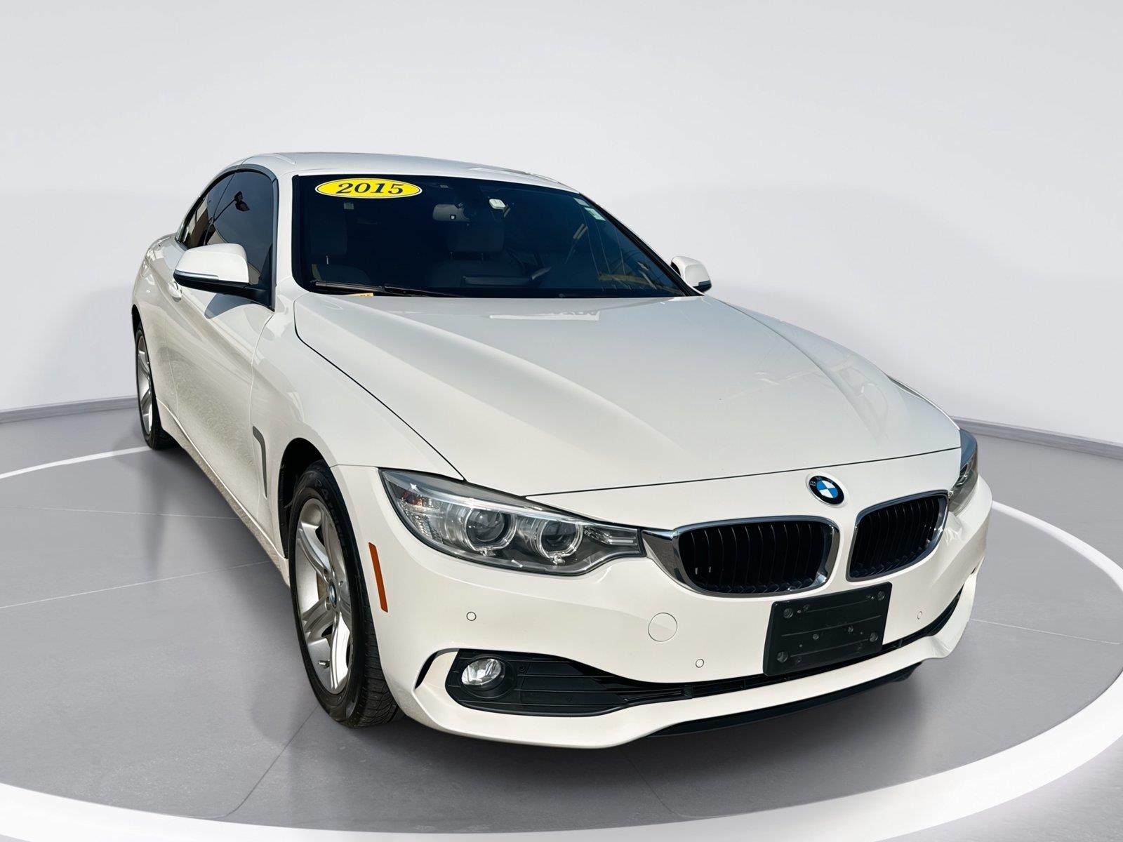 Alpine White 2015 BMW 4 Series Convertible All-Wheel Drive Automatic