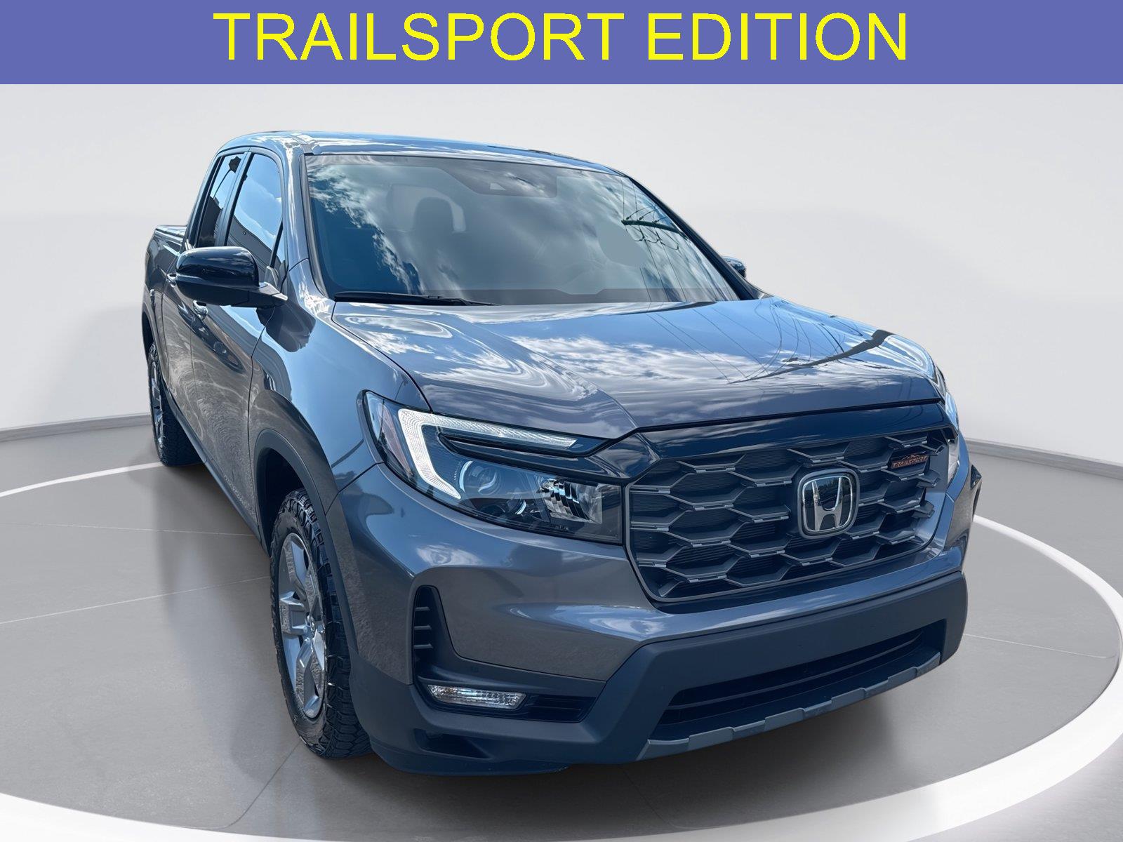 Gray (Modern Steel Metallic) 2025 Honda Ridgeline Pickup Truck All-Wheel Drive Automatic
