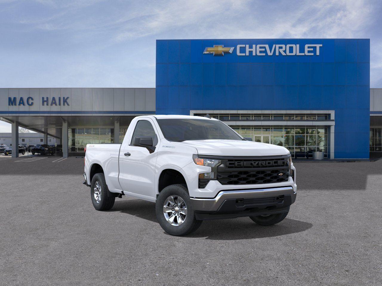 Summit White 2025 Chevrolet Silverado 1500 Pickup Truck Four-Wheel Drive 8-Speed Automatic