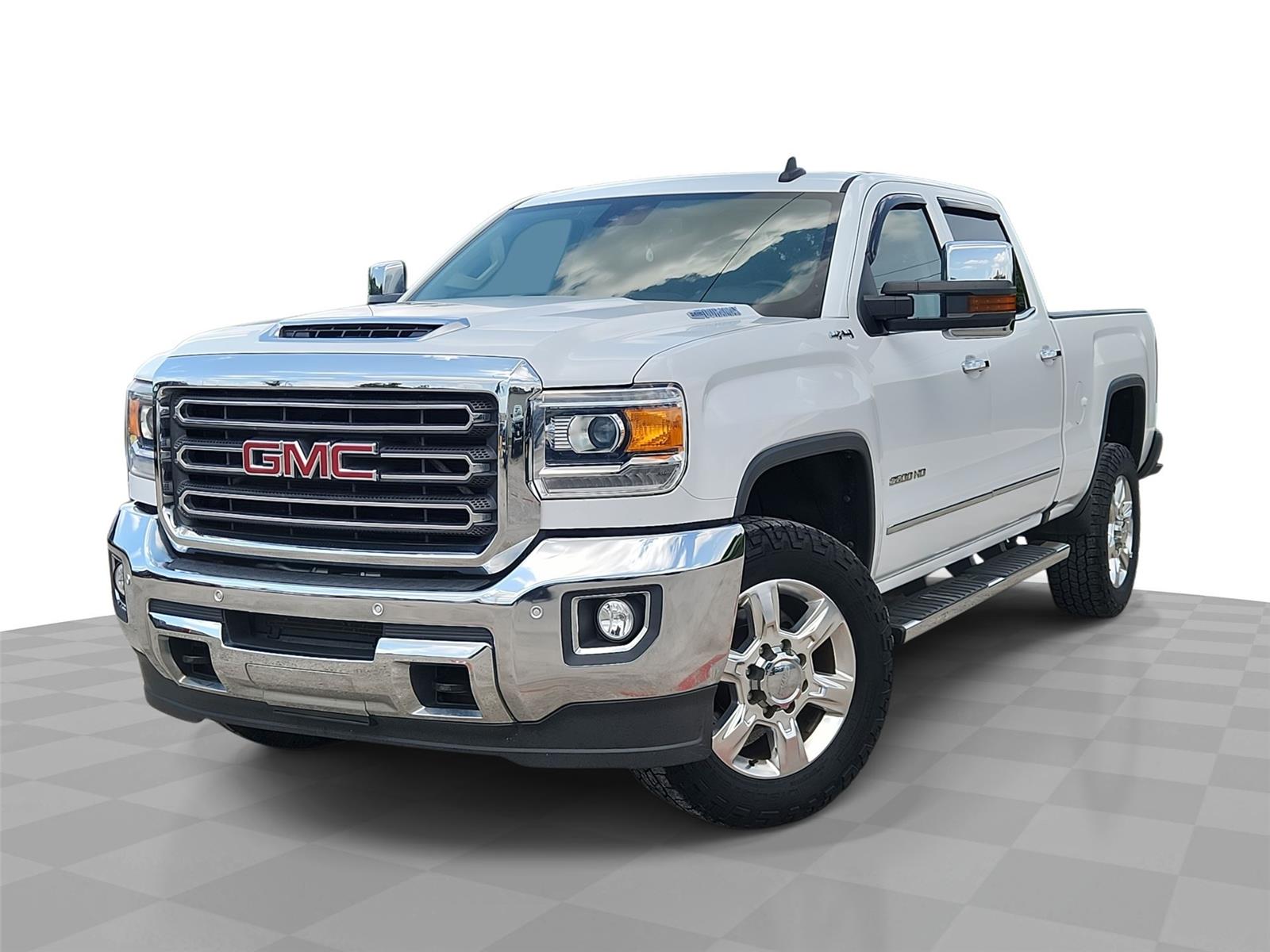 White 2019 GMC Sierra 2500HD Pickup Truck Four-Wheel Drive