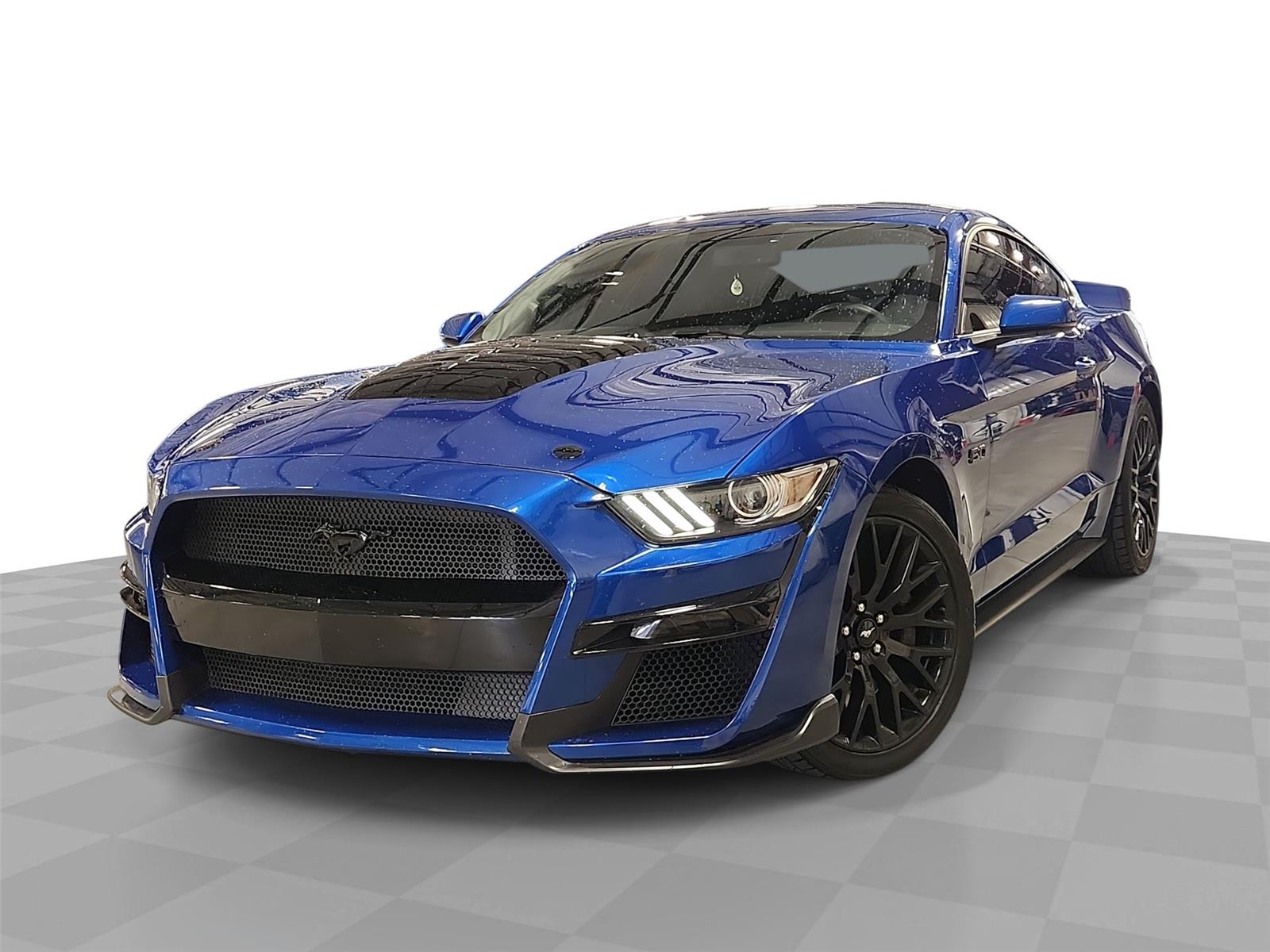Lightning Blue 2017 Ford Mustang Coupe Rear-Wheel Drive 6-Speed Manual