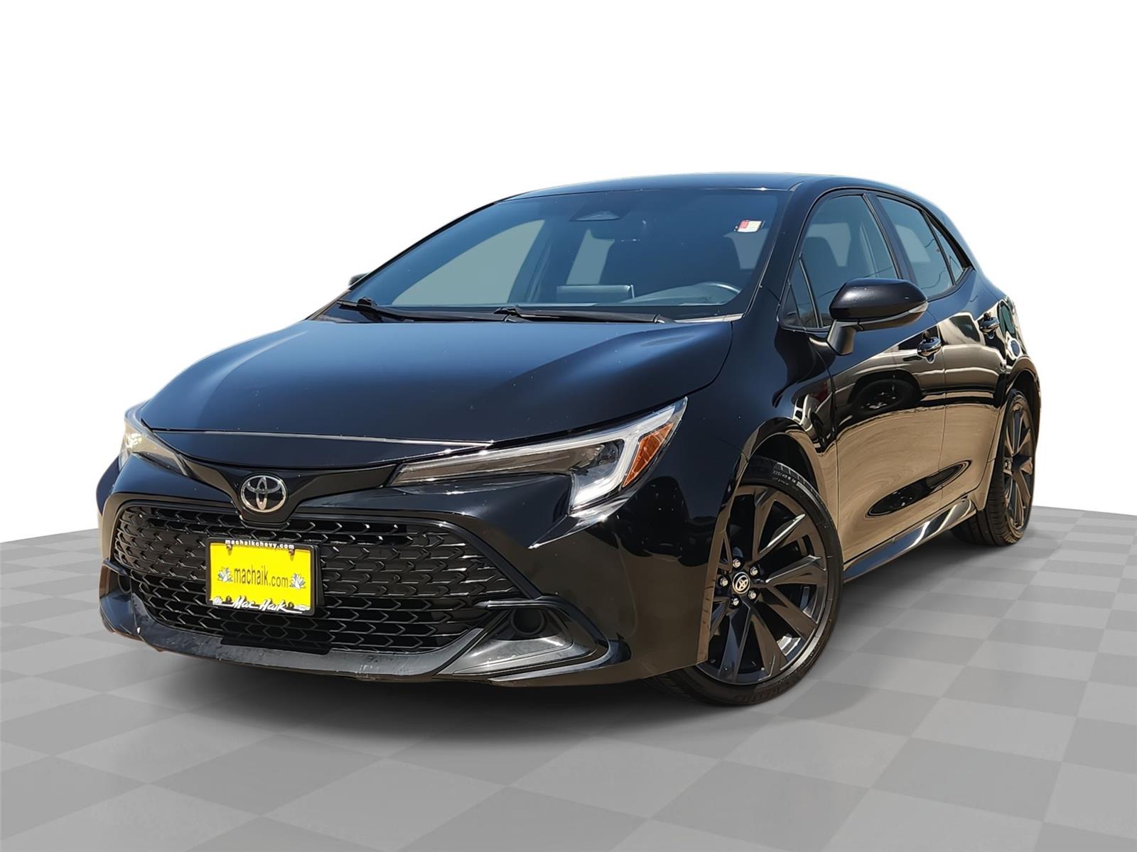 Midnight Black Metallic 2024 Toyota Corolla Hatchback Hatchback Front-Wheel Drive Continuously Variable Transmission
