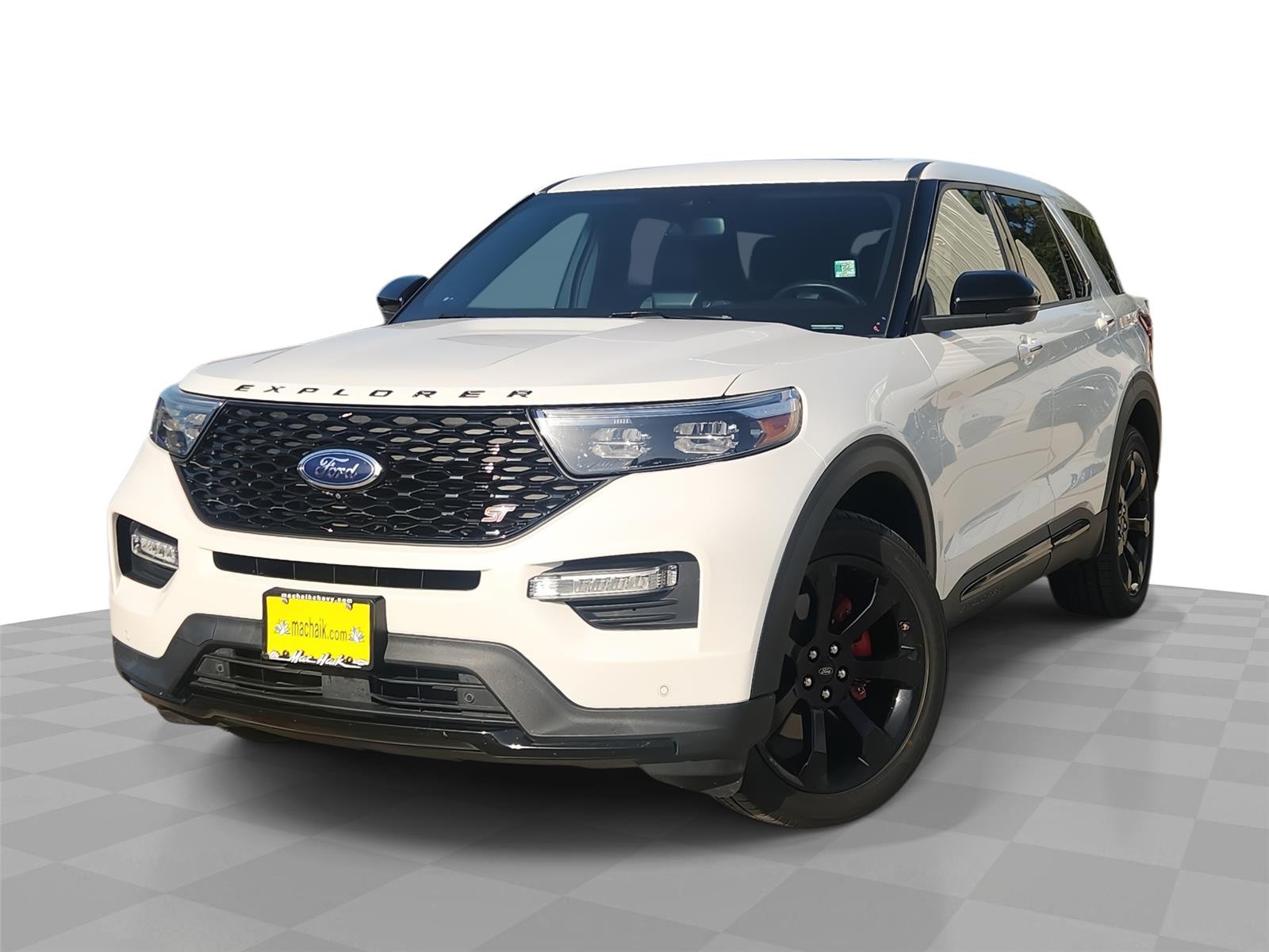 Star White Metallic Tri-Coat 2022 Ford Explorer SUV / Crossover All-Wheel Drive Automatic
