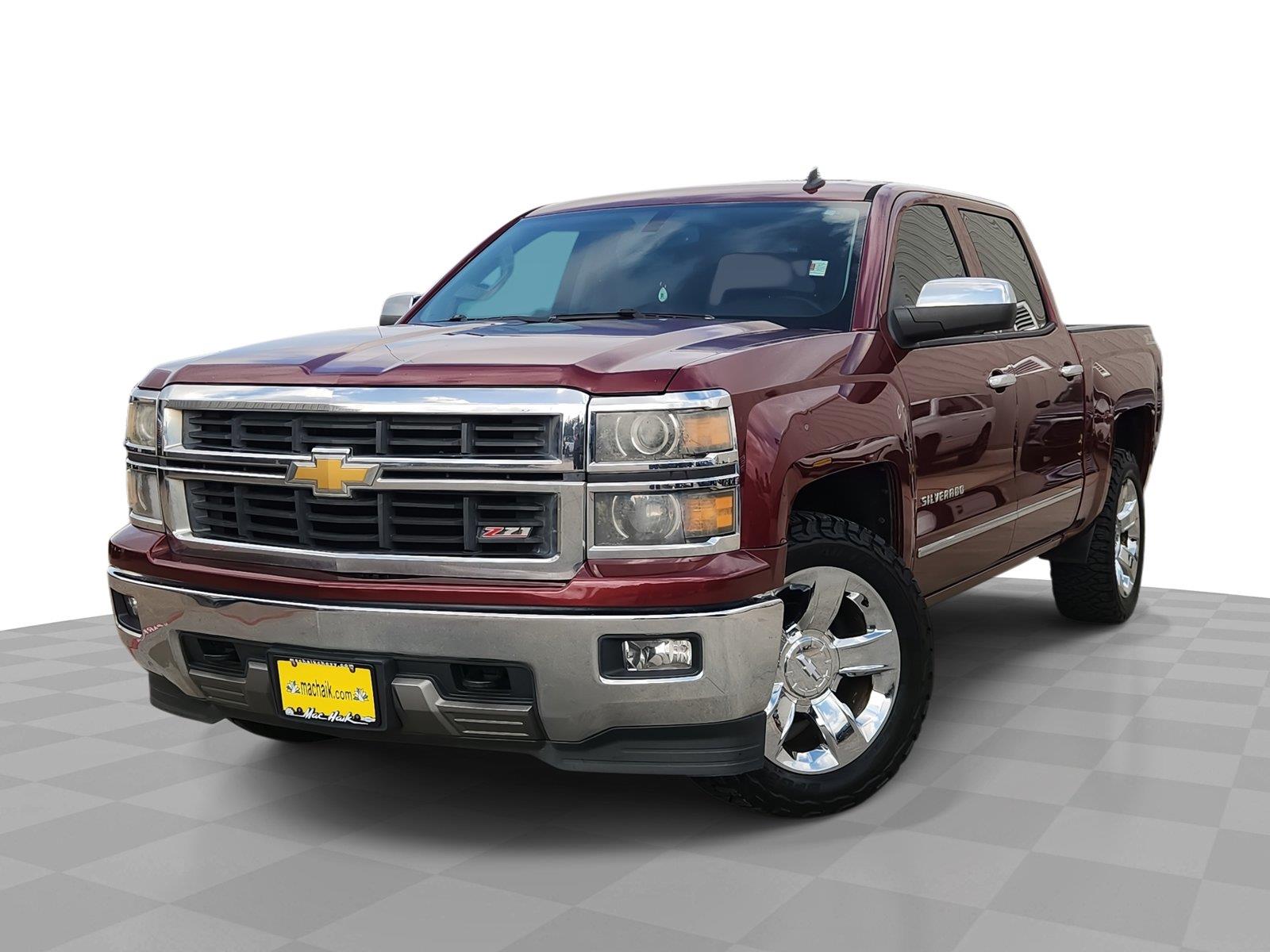 Red 2014 Chevrolet Silverado 1500 Pickup Truck Four-Wheel Drive