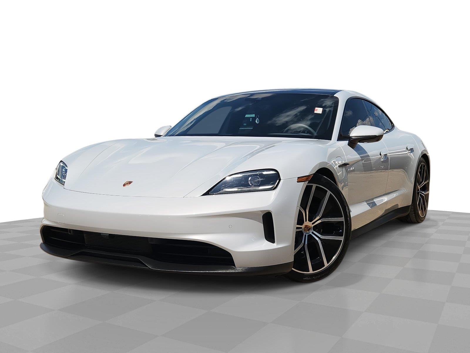 Gray (Ice Grey Metallic) 2025 Porsche Taycan Sedan All-Wheel Drive Automatic