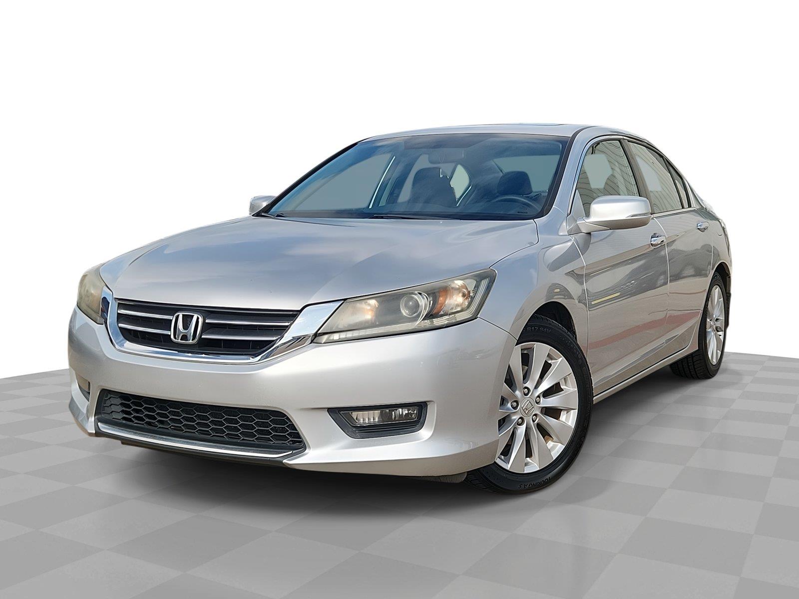 Alabaster Silver Metallic 2015 Honda Accord Sedan Front-Wheel Drive Continuously Variable Transmission