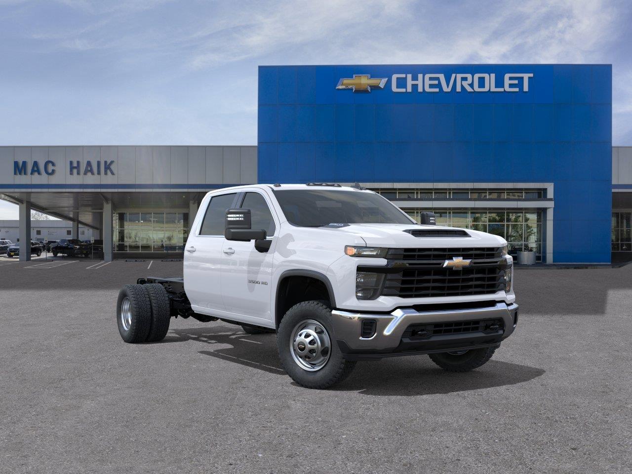 Summit White 2026 Chevrolet Silverado 3500HD Chassis Pickup Truck 4X2 Automatic