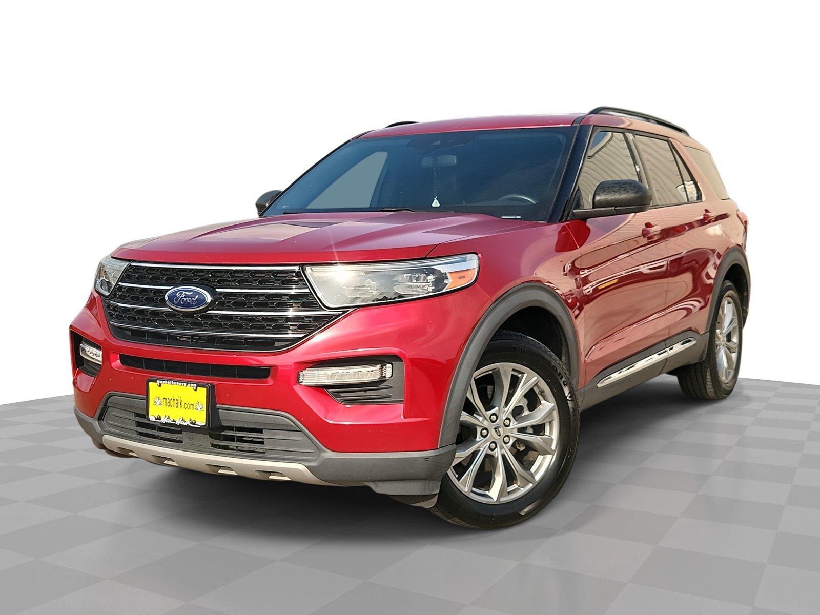 Rapid Red Metallic Tinted Clearcoat 2020 Ford Explorer SUV / Crossover All-Wheel Drive Automatic