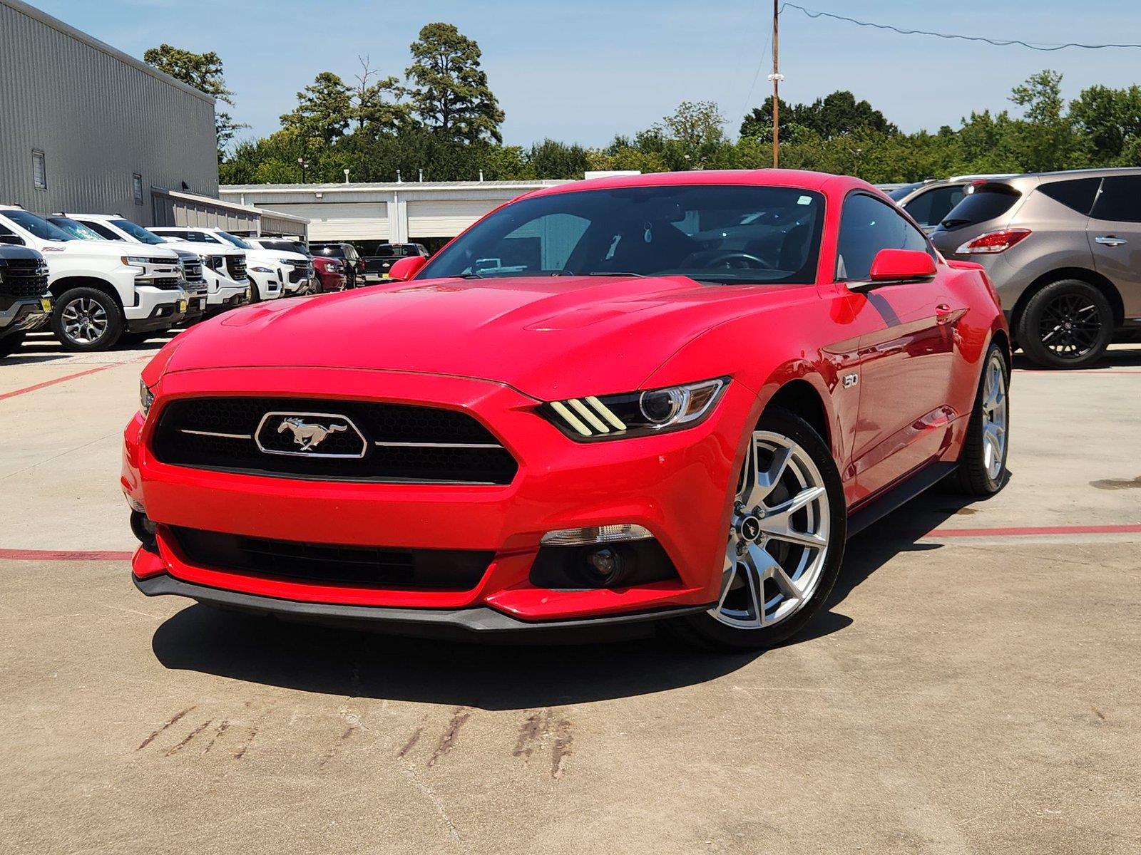 Race Red 2015 Ford Mustang Coupe Rear-Wheel Drive 6-Speed Manual