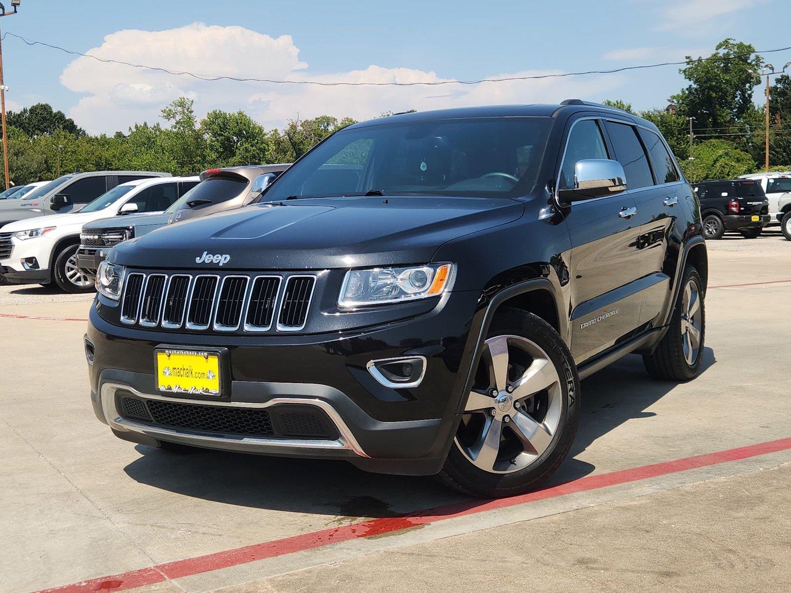 Brilliant Black Crystal Pearlcoat 2015 Jeep Grand Cherokee SUV / Crossover Four-Wheel Drive 8-Speed Automatic