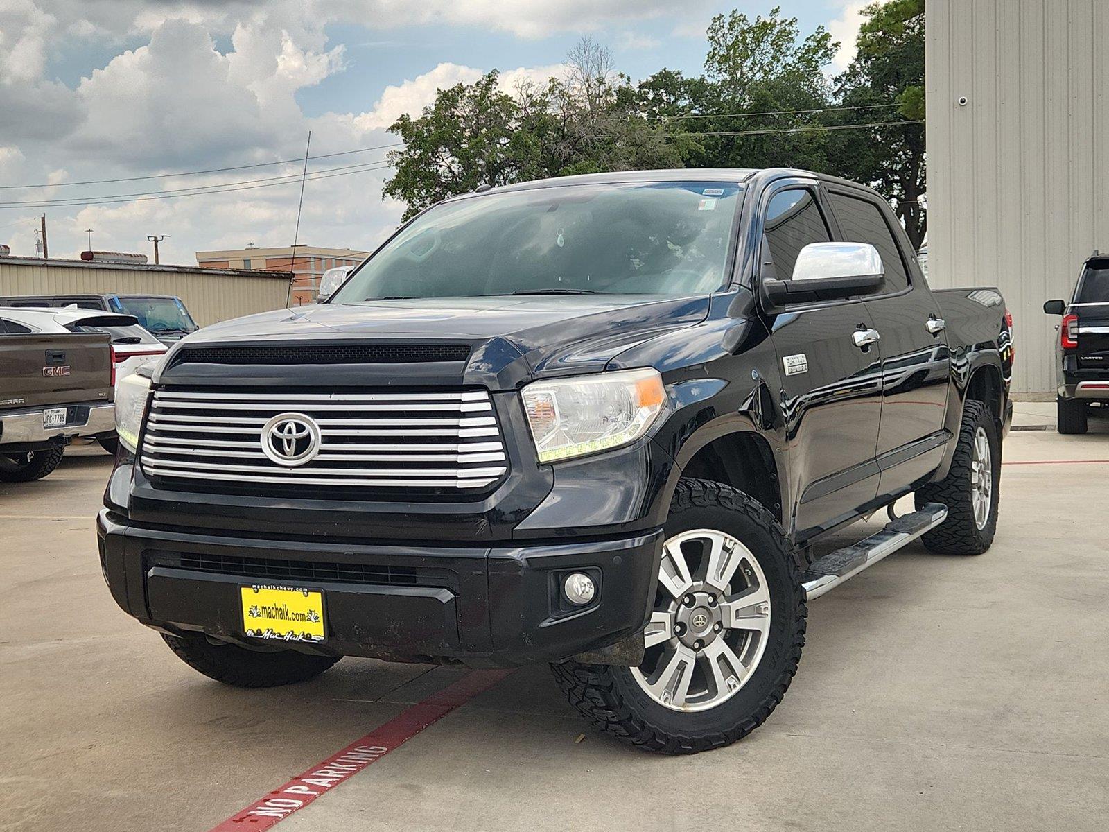 Midnight Black Metallic 2017 Toyota Tundra Pickup Truck Four-Wheel Drive Automatic