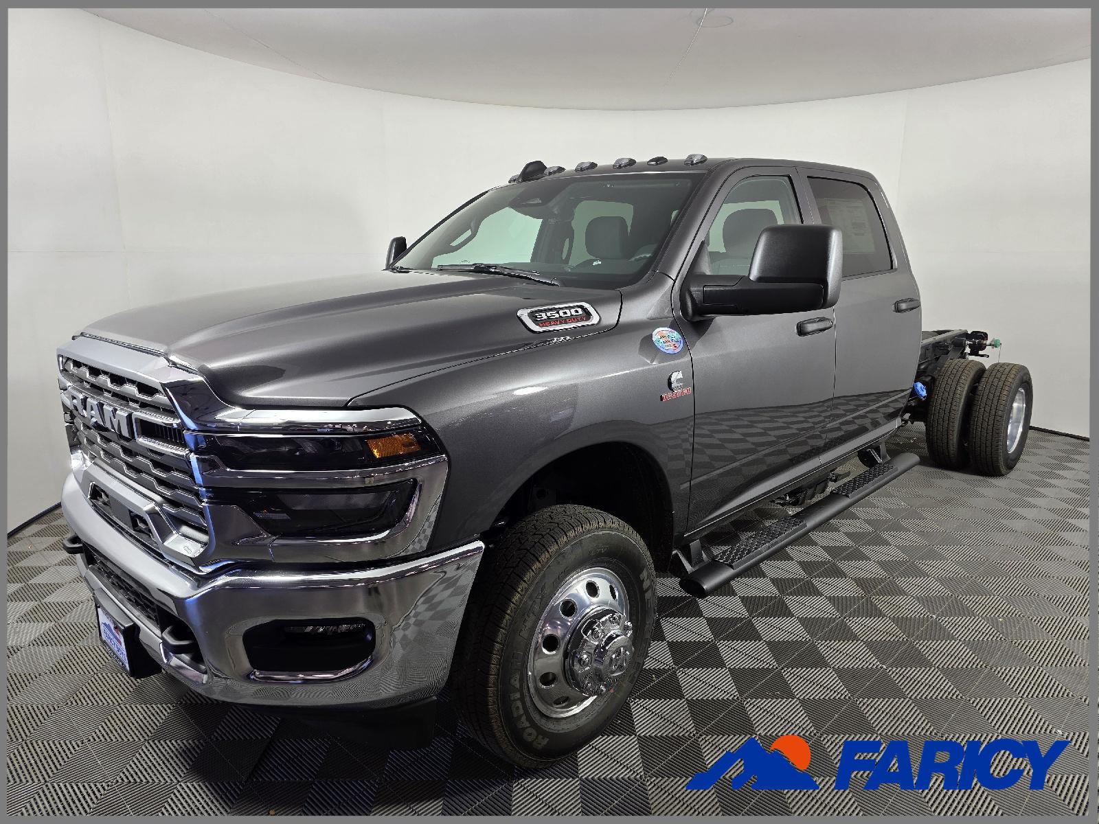 Gray (Granite Crystal Metallic Clearcoat) 2026 RAM 3500 Chassis Tradesman Crew Cab LB DRW 4WD Pickup Truck Four-Wheel Drive 8-Speed Automatic