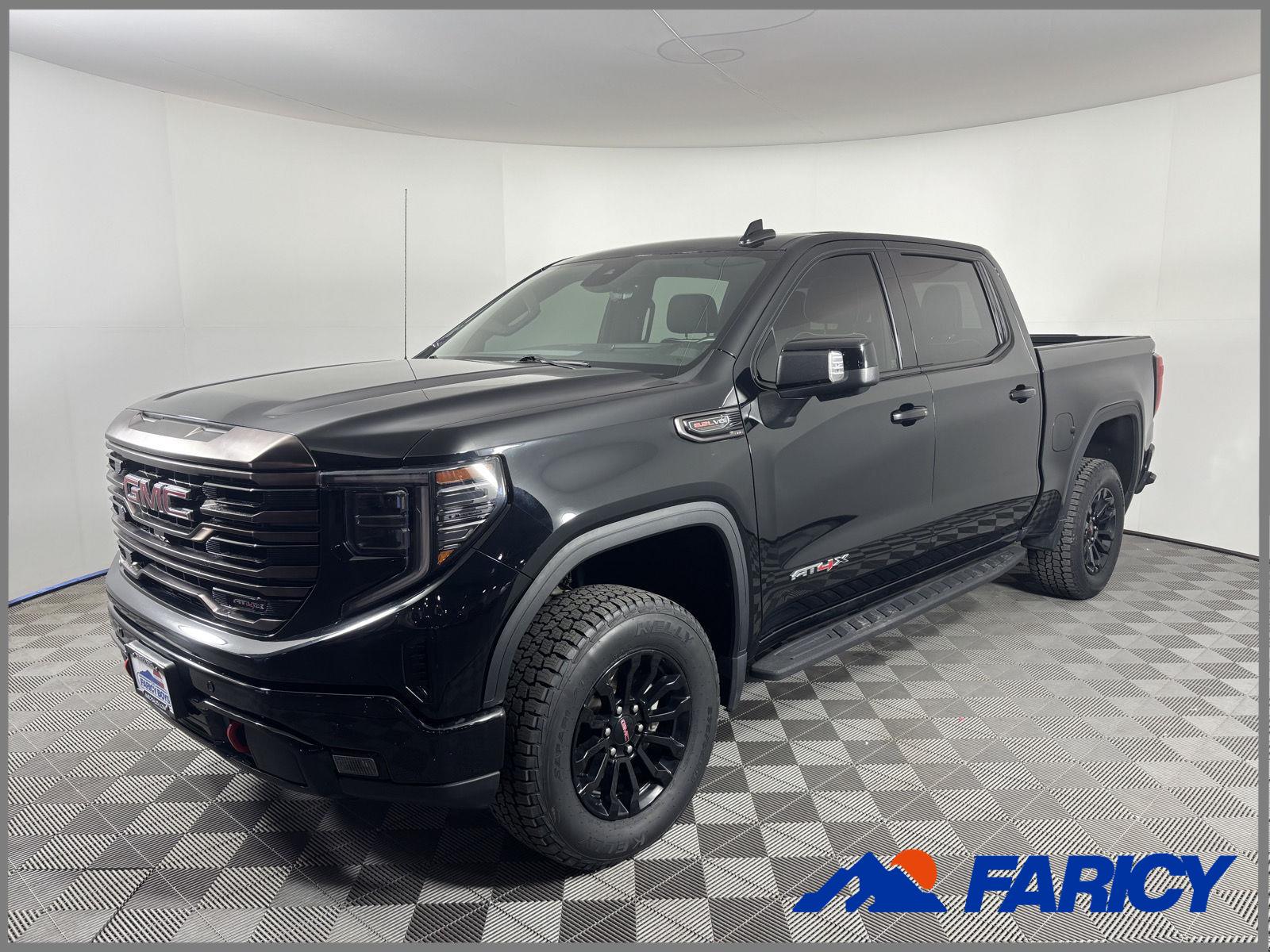 Onyx Black 2022 GMC Sierra 1500 AT4X Crew Cab 4WD Pickup Truck Four-Wheel Drive Automatic