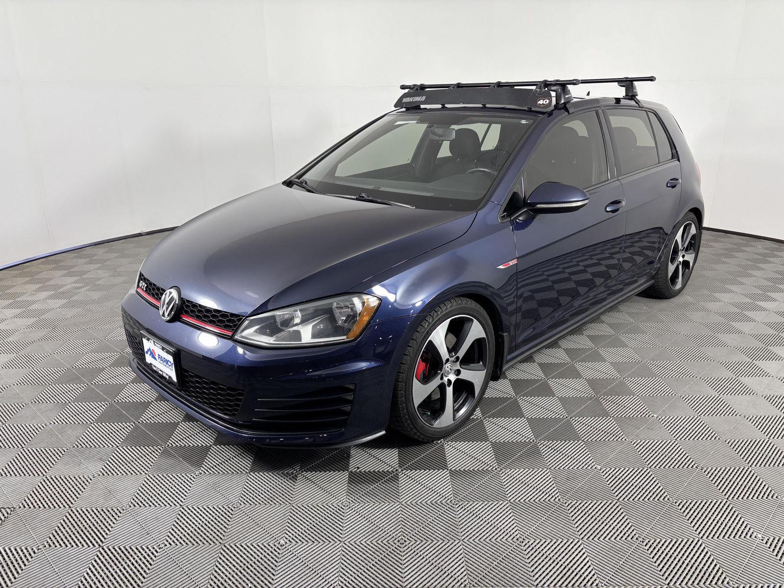 Night Blue Metallic 2017 Volkswagen Golf GTI 2.0T S 4-Door FWD Hatchback Front-Wheel Drive Manual