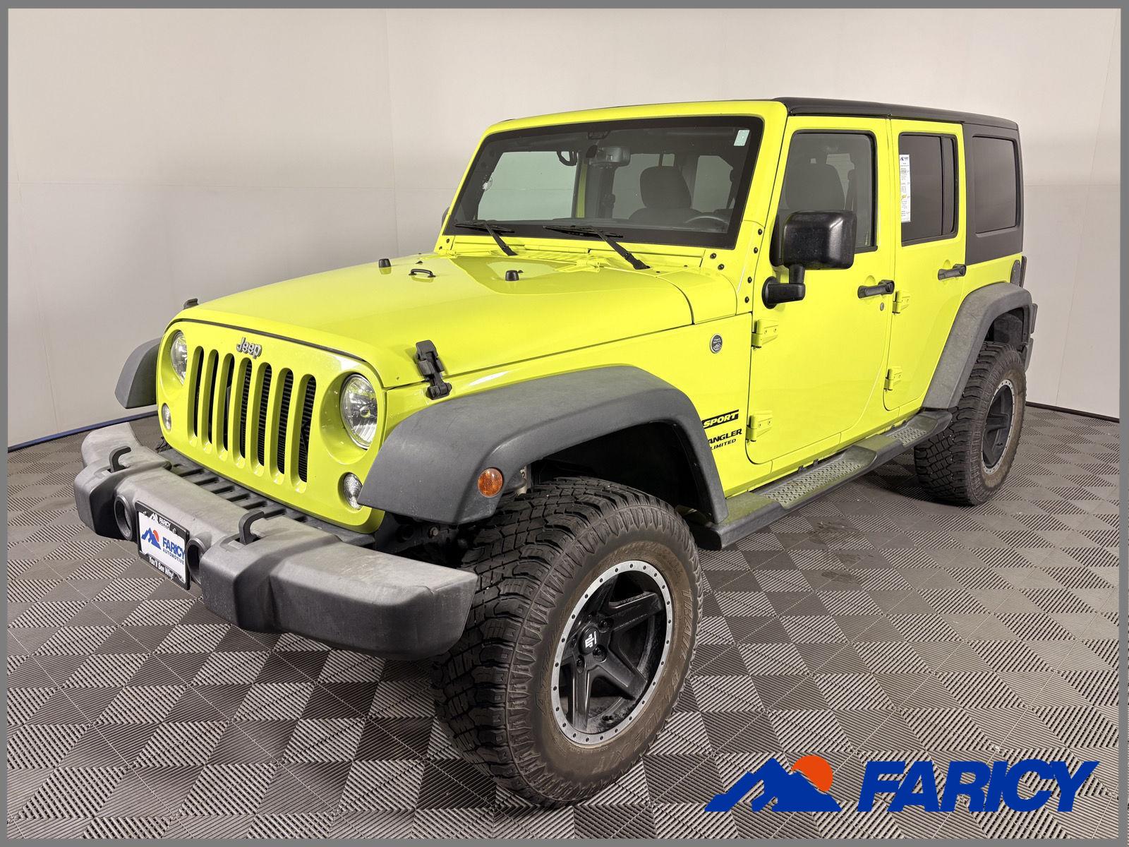 Hypergreen Clearcoat 2016 Jeep Wrangler SUV / Crossover Four-Wheel Drive 5-Speed Automatic