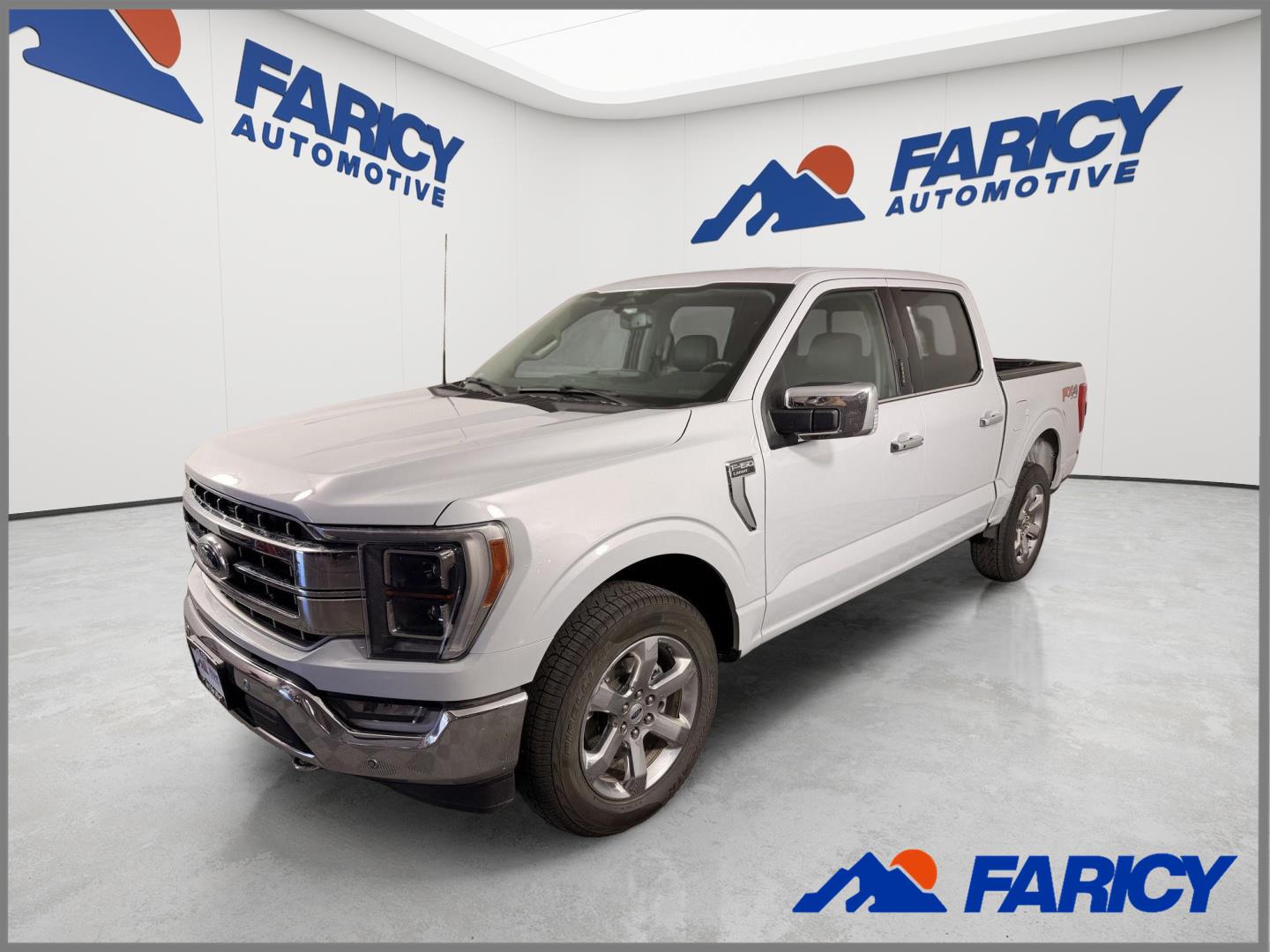 Space White 2022 Ford F-150 Pickup Truck Four-Wheel Drive Automatic