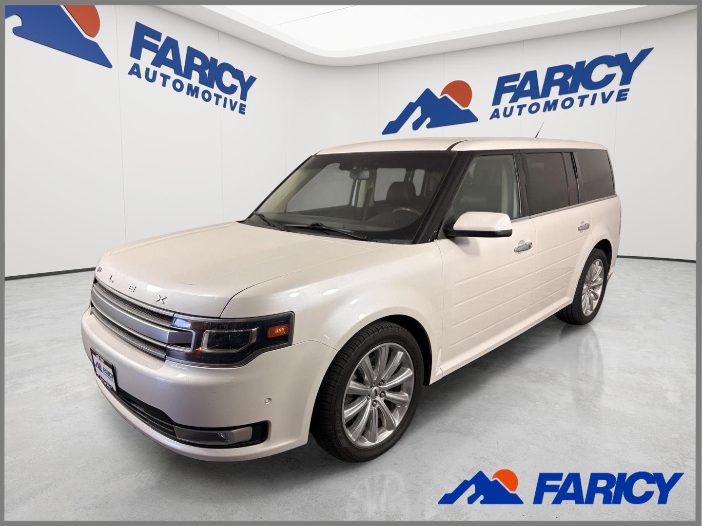 White Platinum Metallic Tri-Coat 2019 Ford Flex SUV / Crossover All-Wheel Drive 6-Speed Automatic