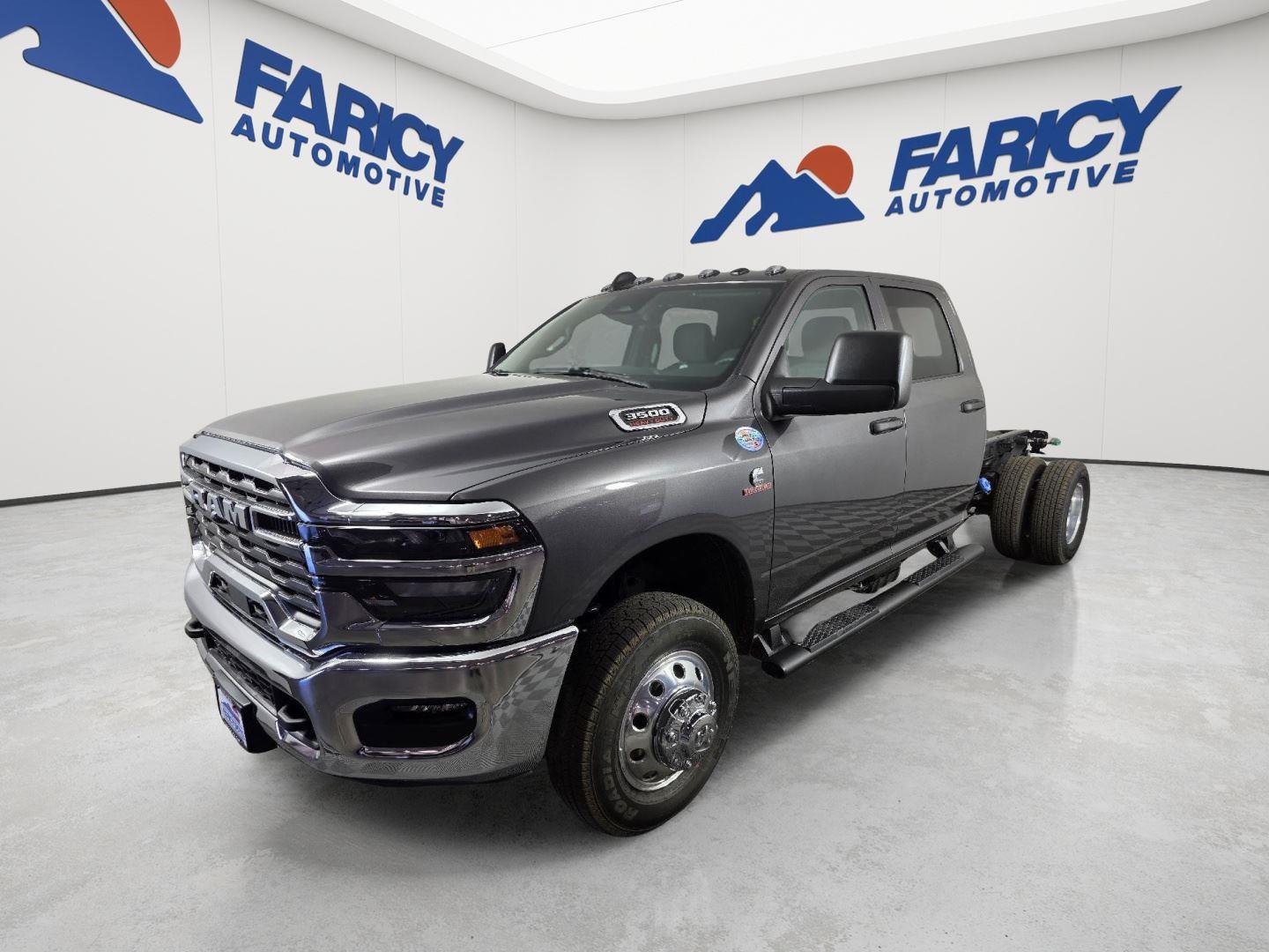 Gray (Granite Crystal Metallic Clearcoat) 2026 RAM 3500 Chassis Pickup Truck Four-Wheel Drive 8-Speed Automatic
