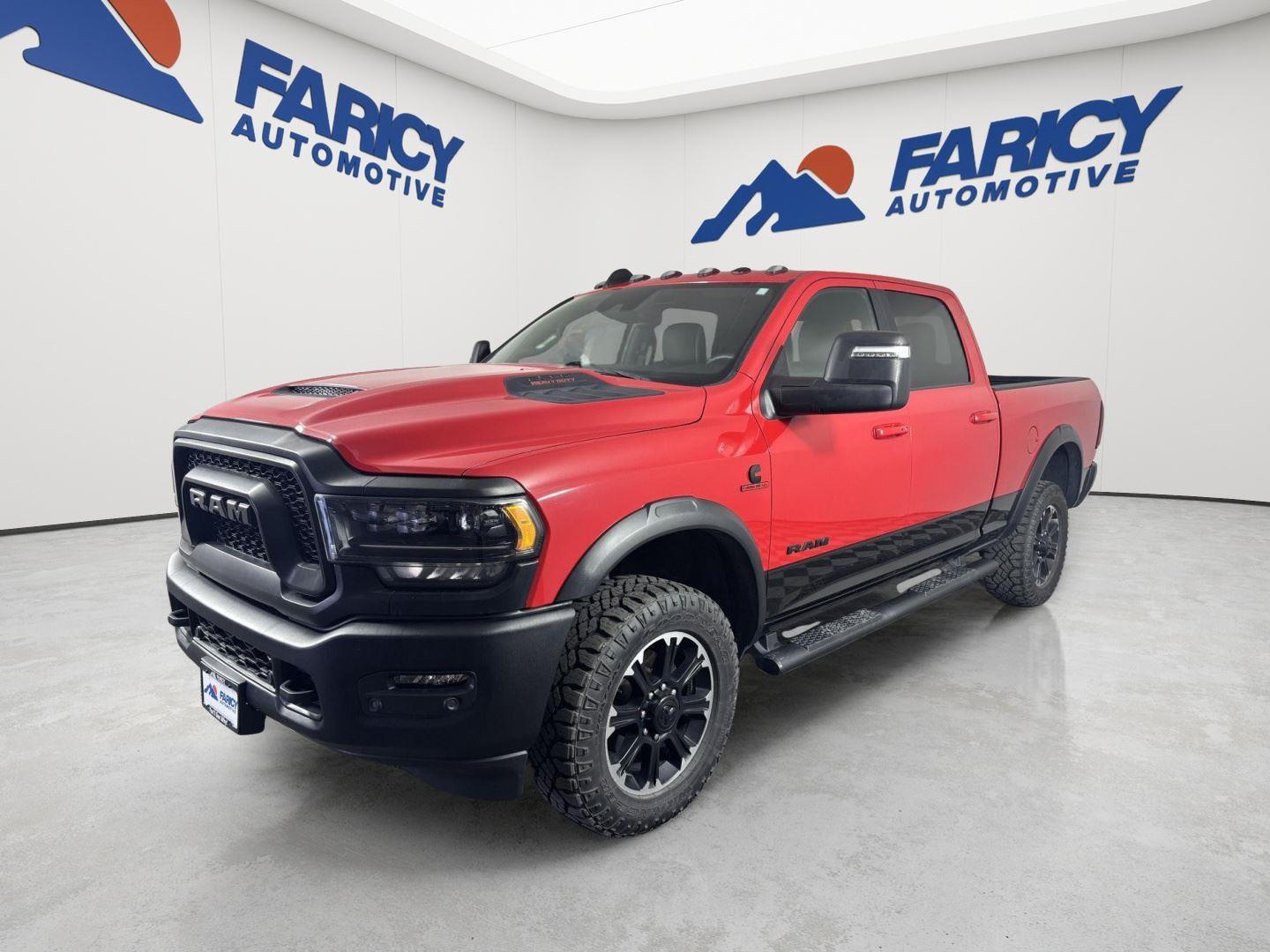 Flame Red Clearcoat 2024 RAM 2500 Pickup Truck Four-Wheel Drive 6-Speed Automatic
