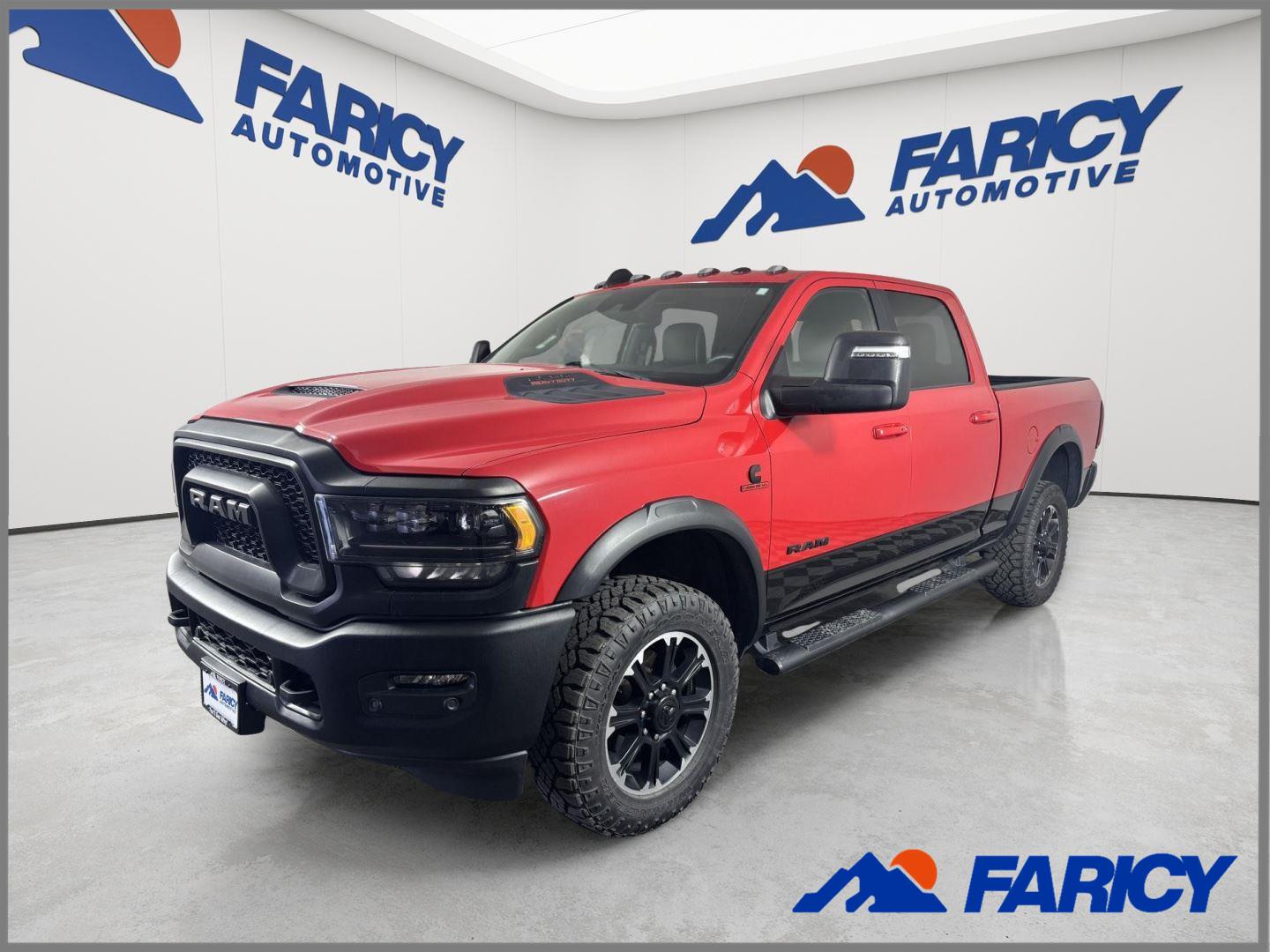 Flame Red Clearcoat 2024 RAM 2500 Pickup Truck Four-Wheel Drive 6-Speed Automatic