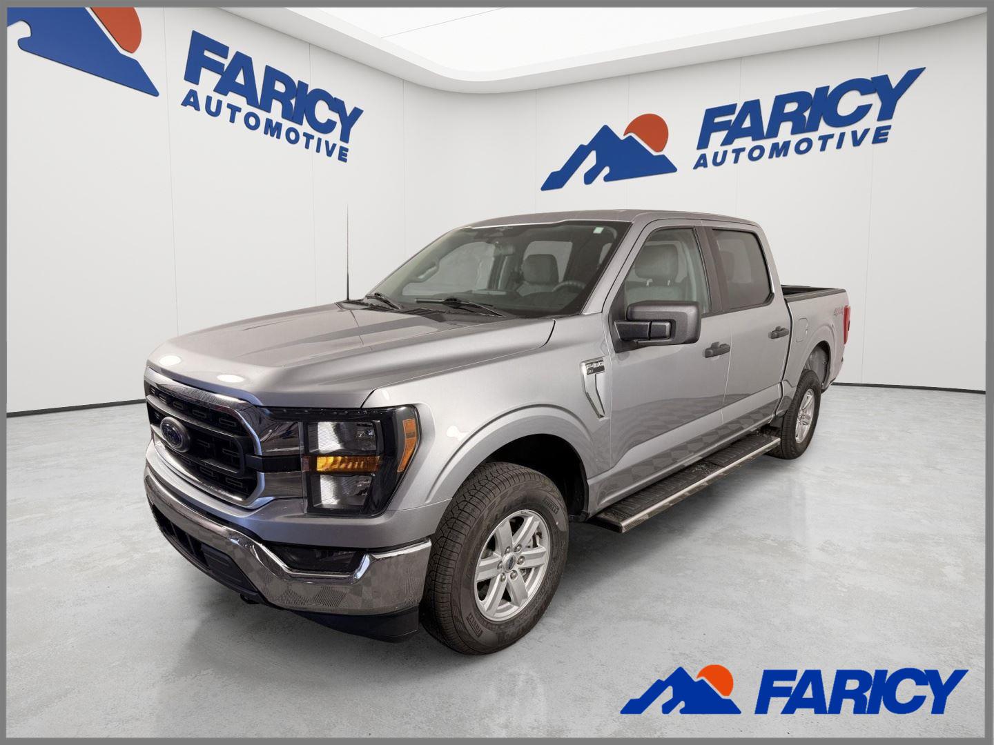 Iconic Silver 2023 Ford F-150 Pickup Truck Four-Wheel Drive Automatic