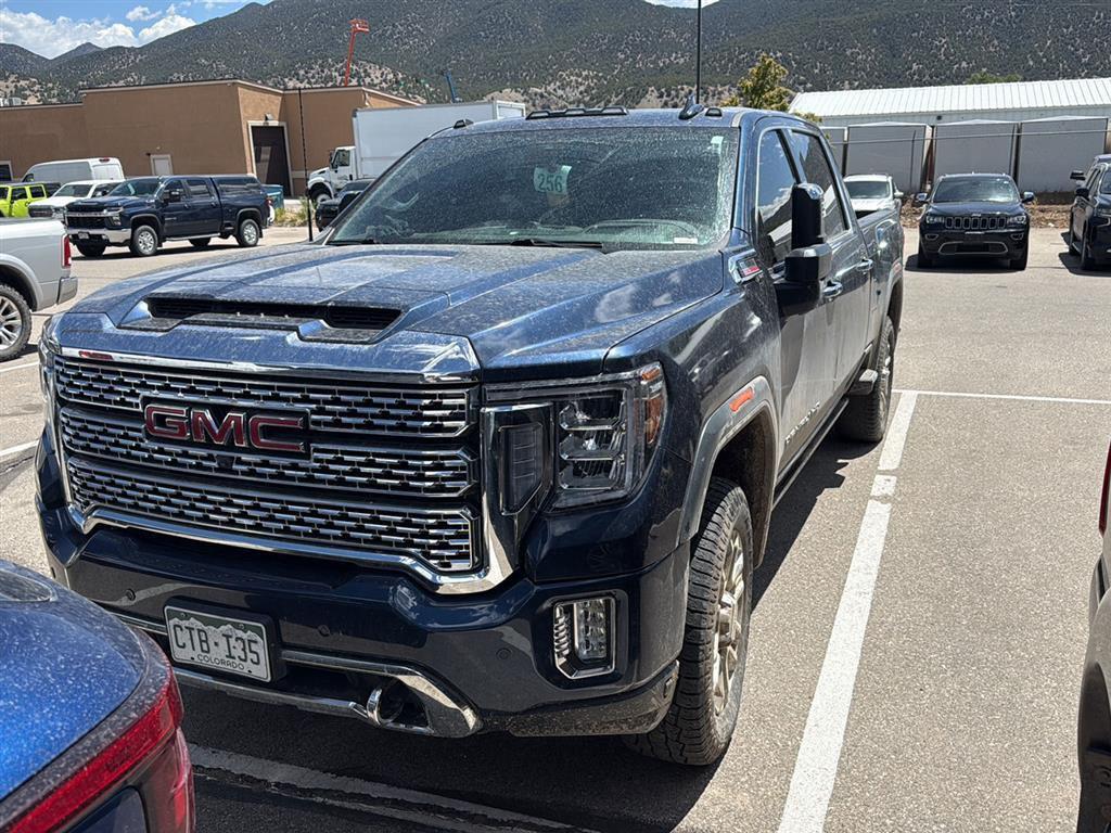 Pacific Blue Metallic 2022 GMC Sierra 2500HD Pickup Truck Four-Wheel Drive Automatic