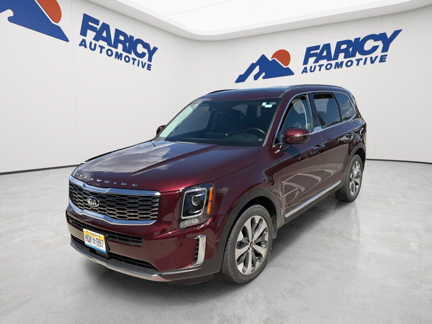 Red (Sangria) 2020 Kia Telluride SUV / Crossover All-Wheel Drive 8-Speed Automatic