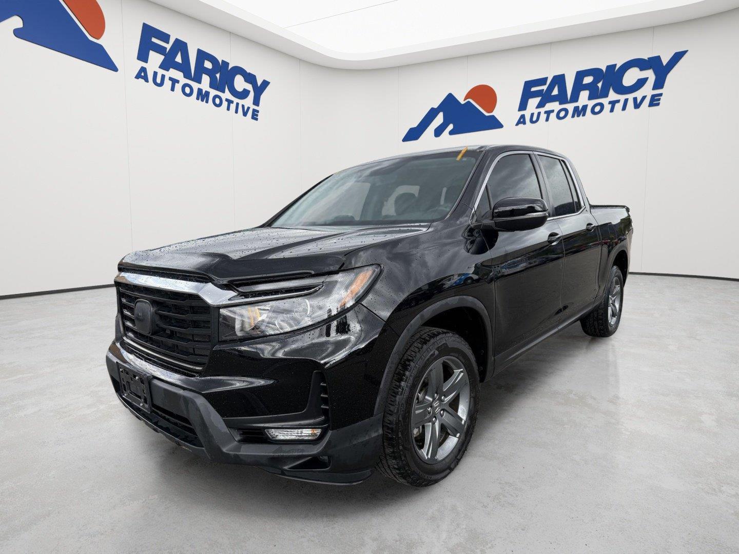 Crystal Black Pearl 2023 Honda Ridgeline Pickup Truck All-Wheel Drive 9-Speed Automatic
