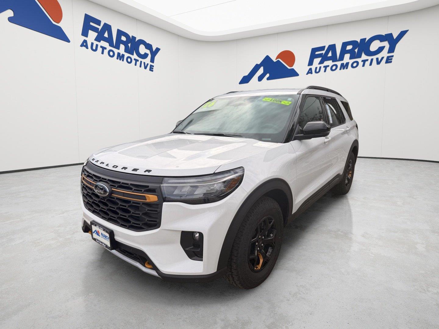 Star White Metallic Tri-Coat 2026 Ford Explorer SUV / Crossover All-Wheel Drive Automatic