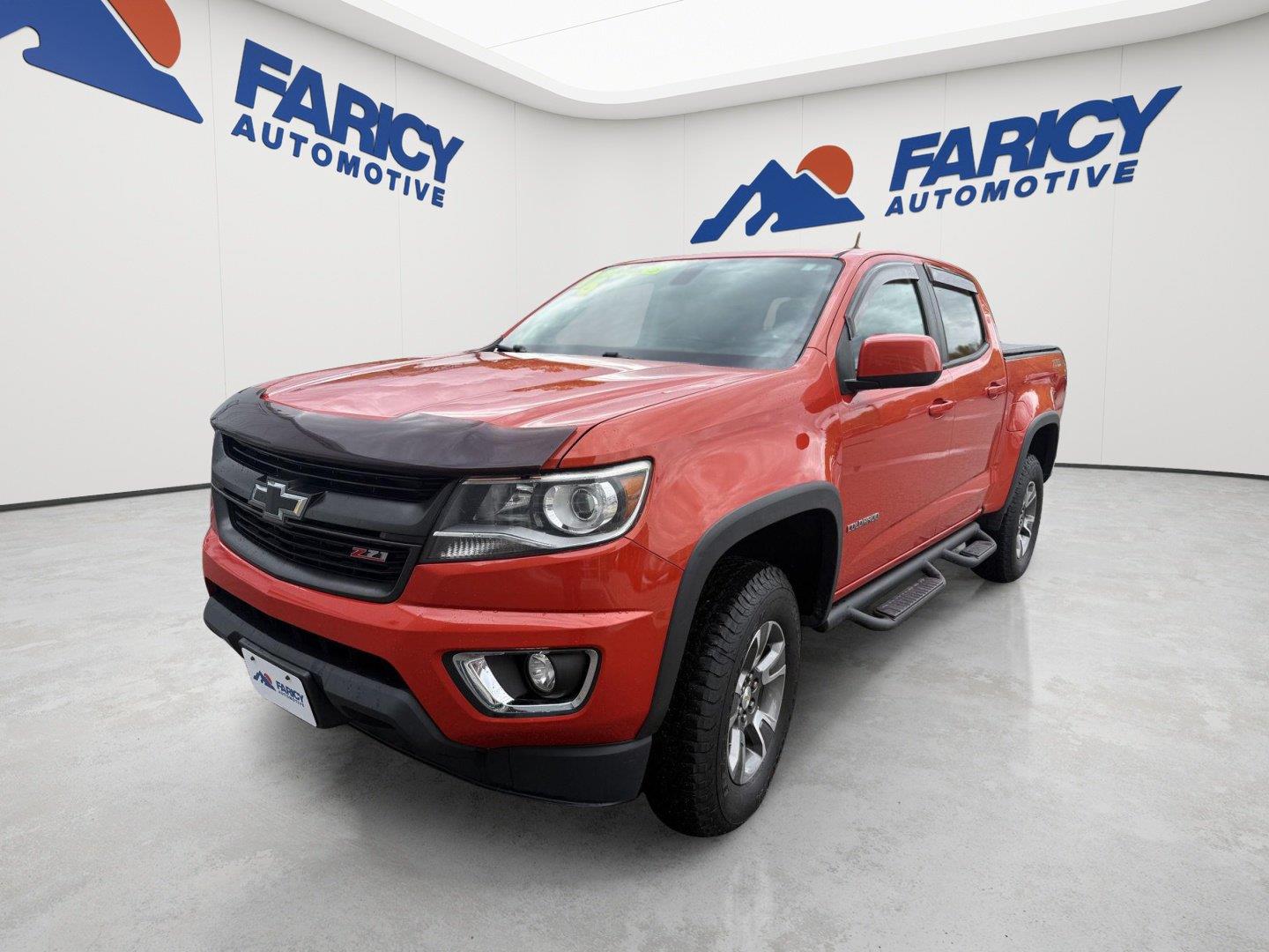 Inferno Orange Metallic 2016 Chevrolet Colorado Pickup Truck Four-Wheel Drive 6-Speed Automatic