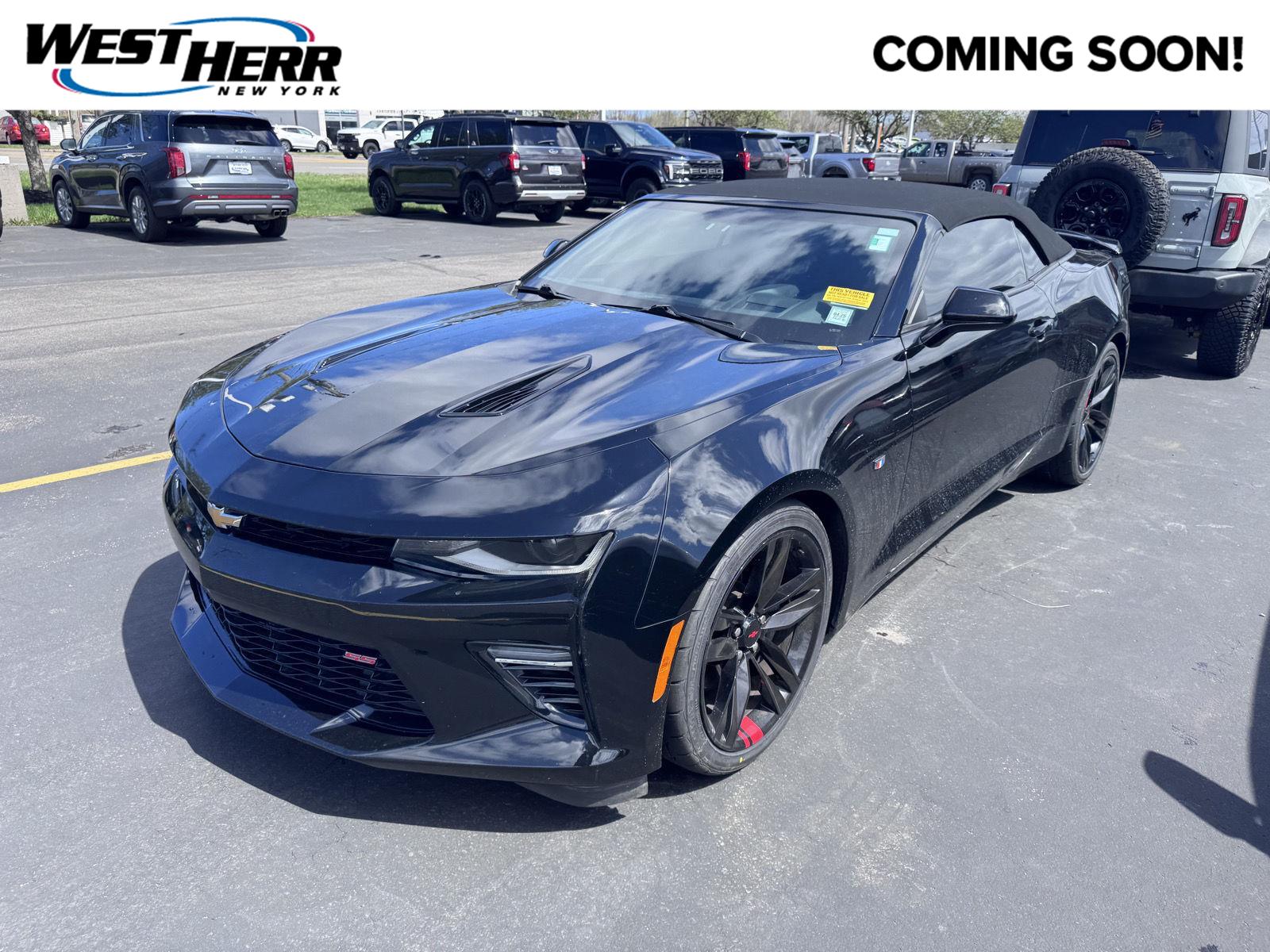 Black 2018 Chevrolet Camaro 2SS Convertible RWD Convertible Rear-Wheel Drive 8-Speed Automatic
