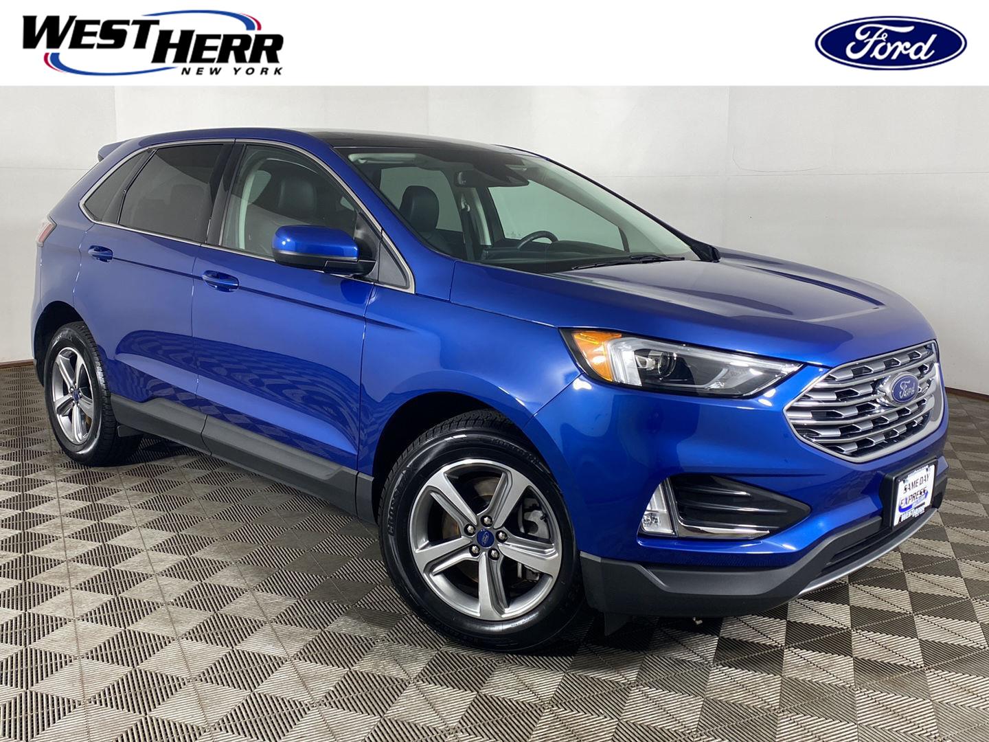 Blue Metallic 2022 Ford Edge SUV / Crossover All-Wheel Drive 8-Speed Automatic