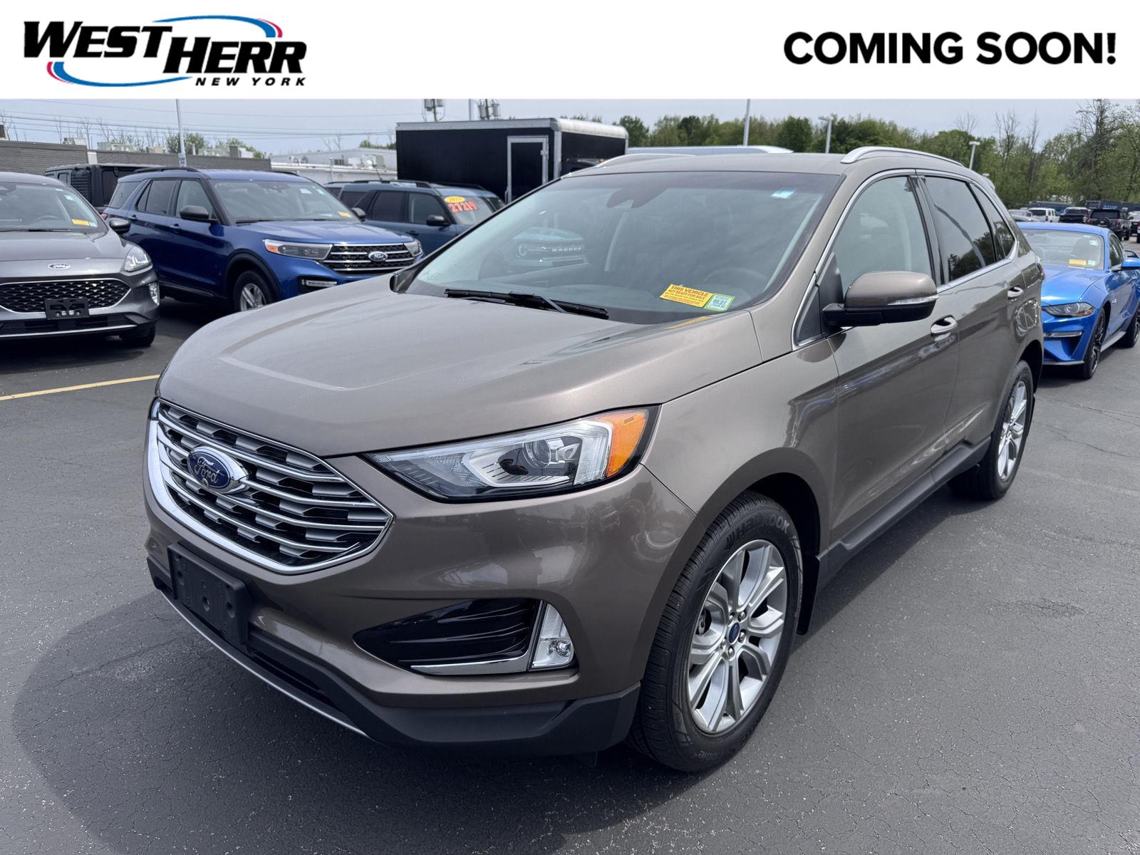 Stone Gray 2019 Ford Edge SUV / Crossover All-Wheel Drive 8-Speed Automatic