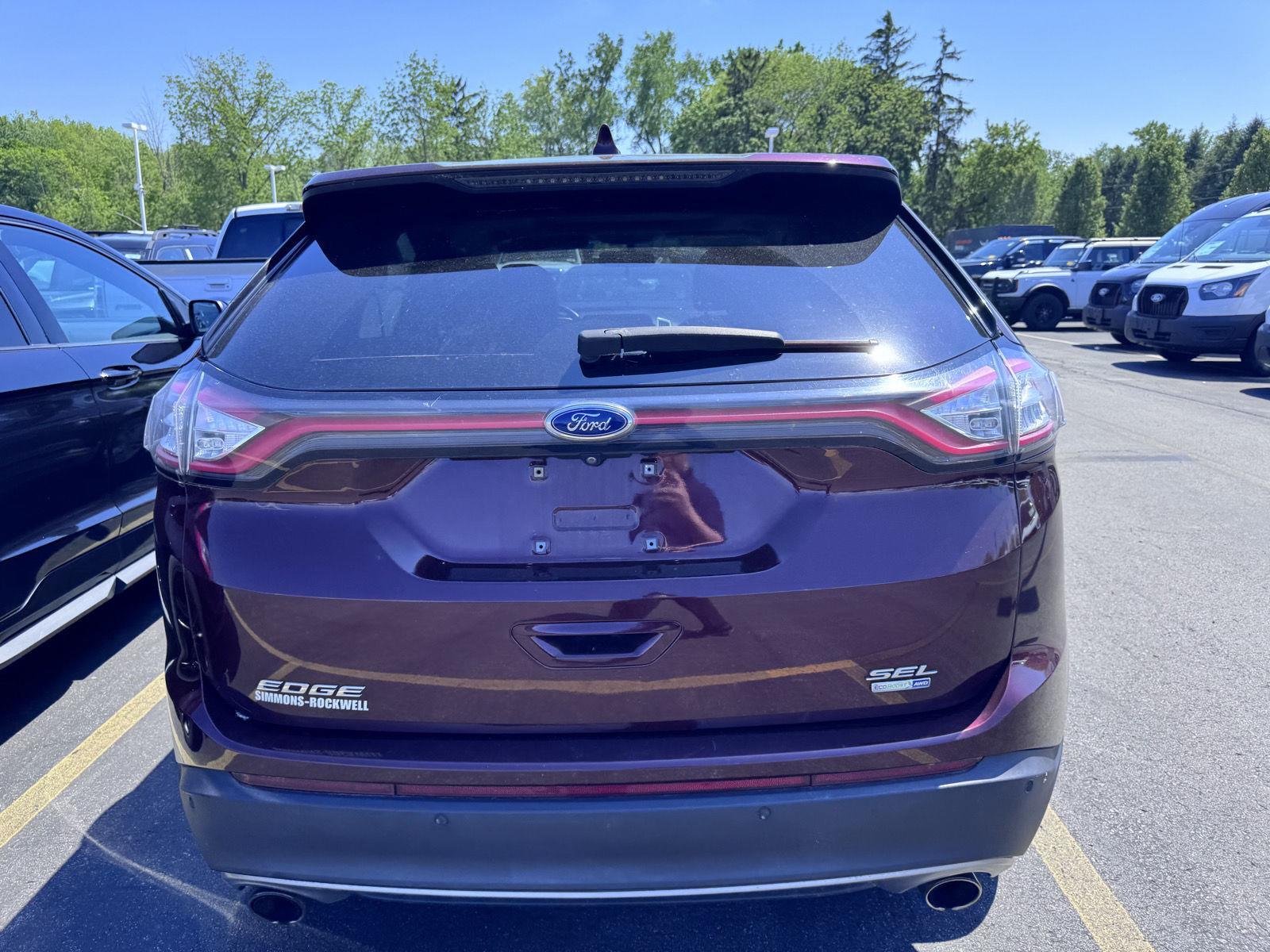 Used 2017 Burgundy Velvet Metallic Tinted Clearcoat Ford SEL image 5
