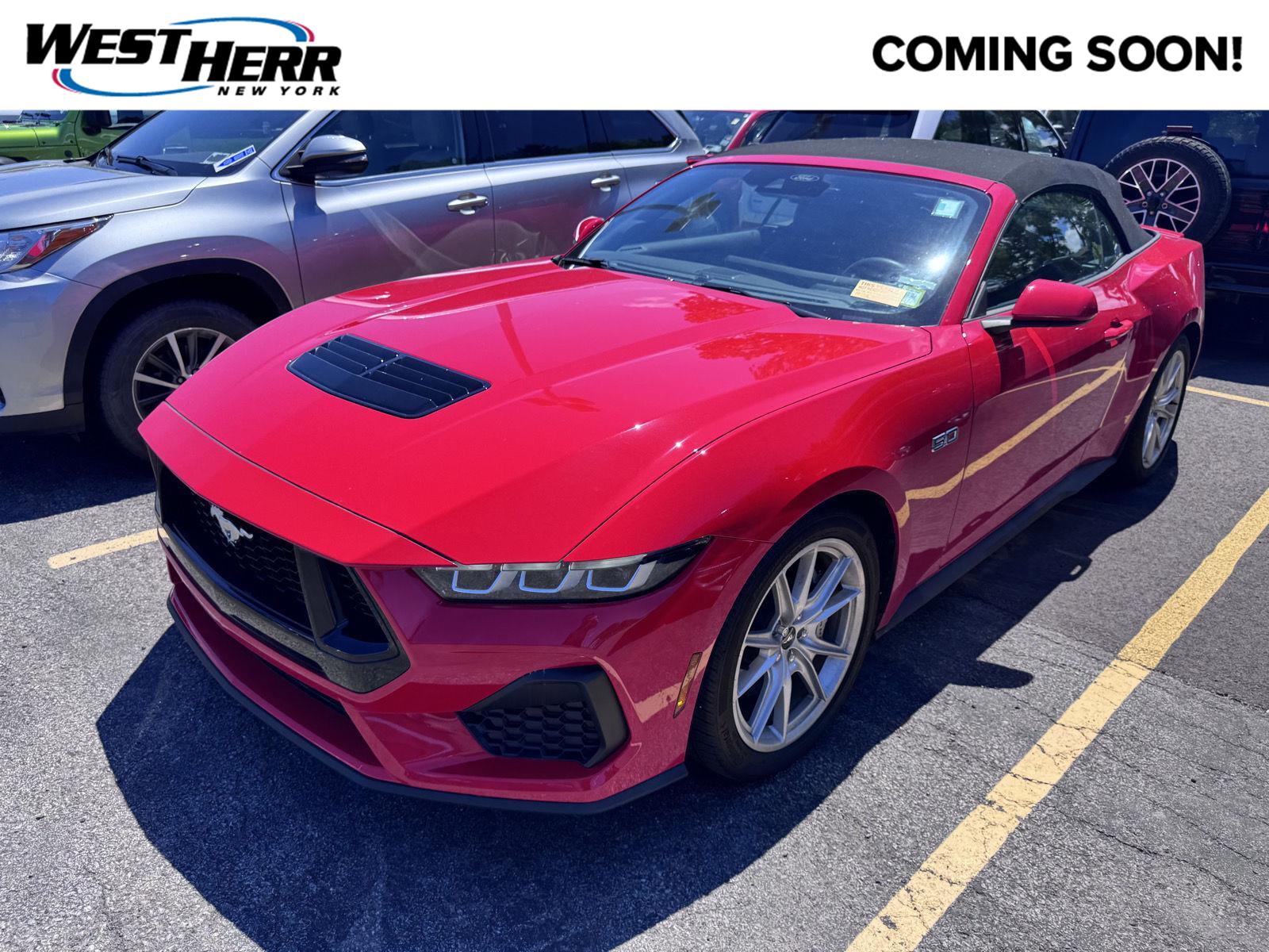 Race Red 2024 Ford Mustang GT Premium Convertible RWD Convertible Rear-Wheel Drive 6-Speed Manual