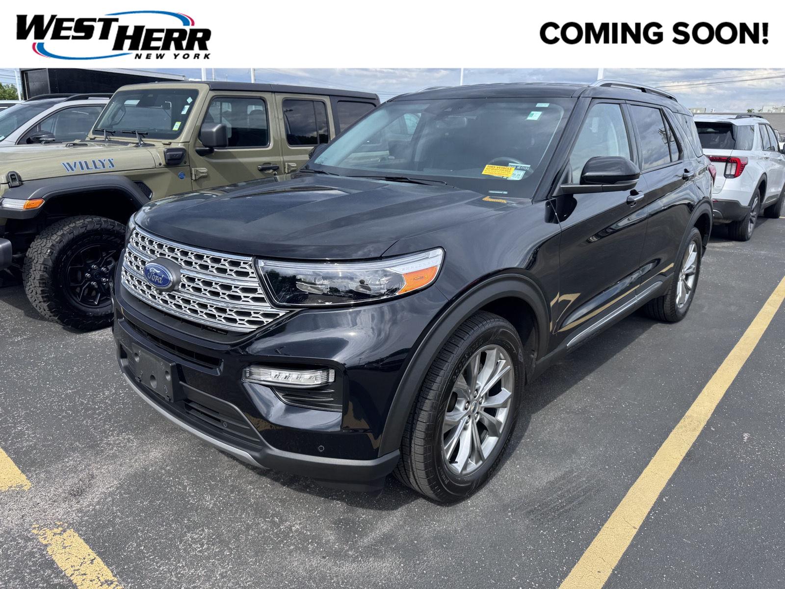 Agate Black 2022 Ford Explorer SUV / Crossover All-Wheel Drive Automatic