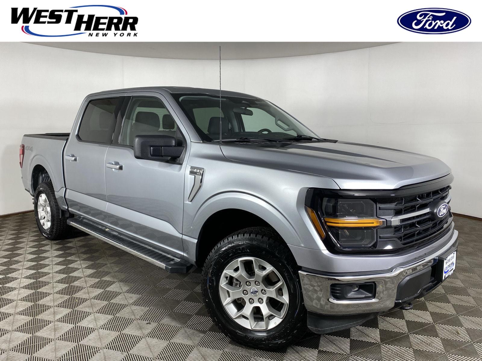 Iconic Silver 2025 Ford F-150 Pickup Truck Four-Wheel Drive Automatic