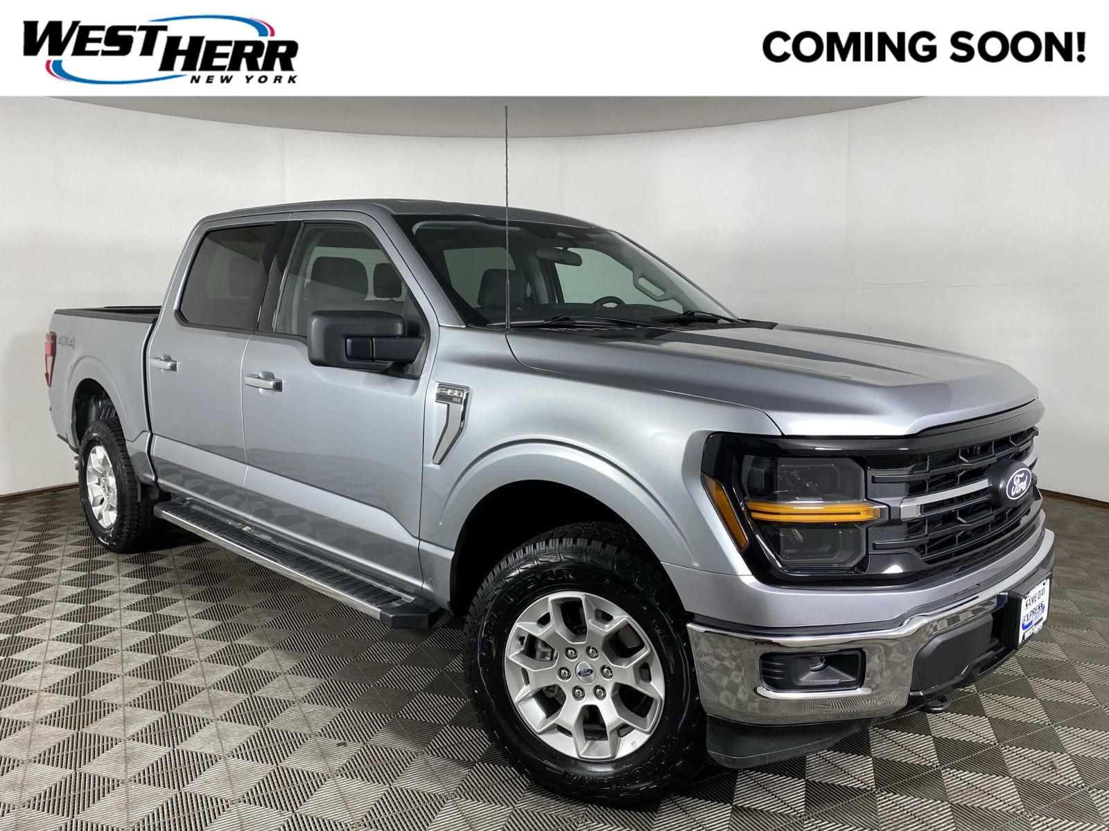 Iconic Silver 2025 Ford F-150 Pickup Truck Four-Wheel Drive Automatic