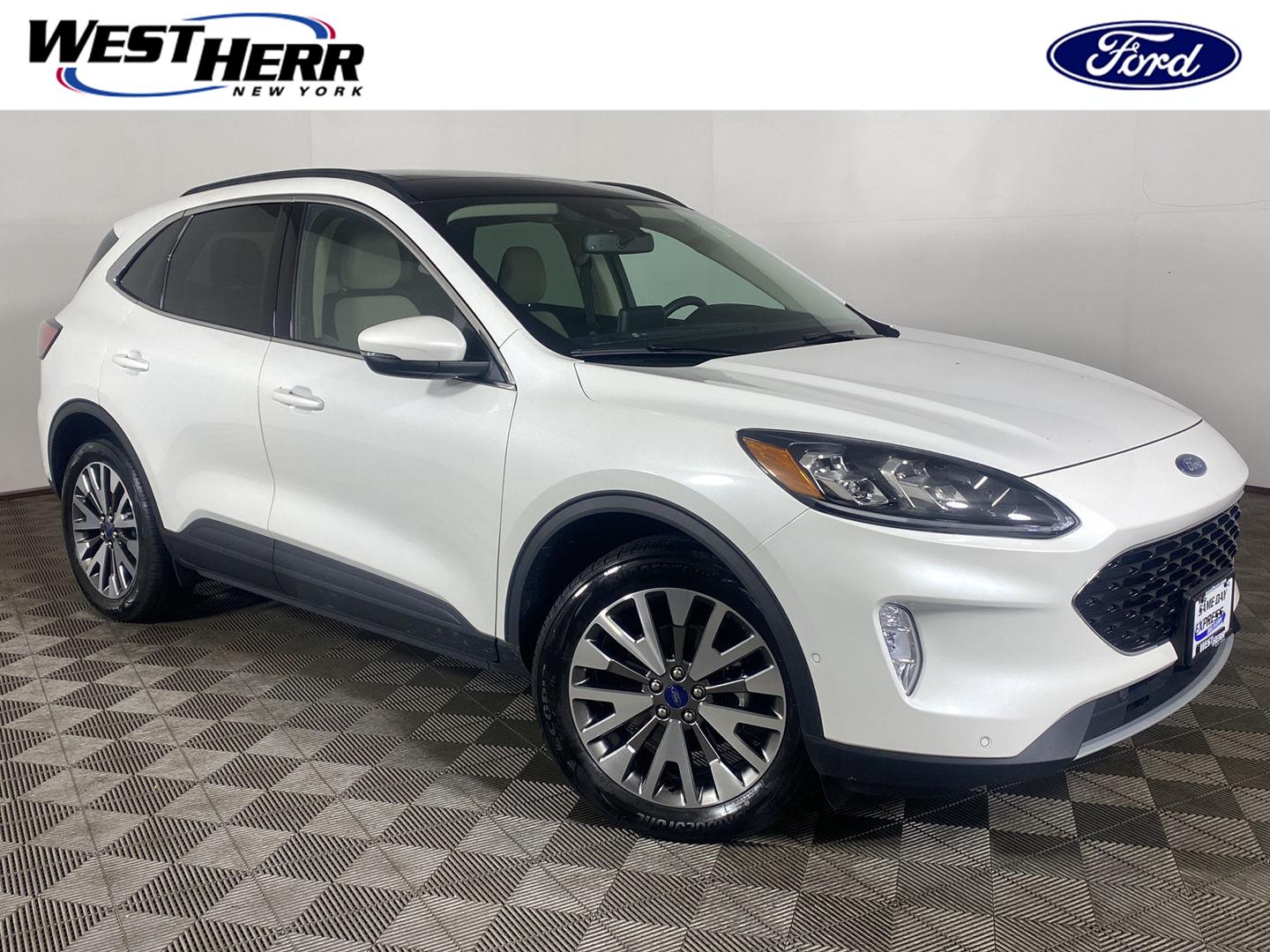 Star White Metallic Tri-Coat 2020 Ford Escape SUV / Crossover All-Wheel Drive 8-Speed Automatic