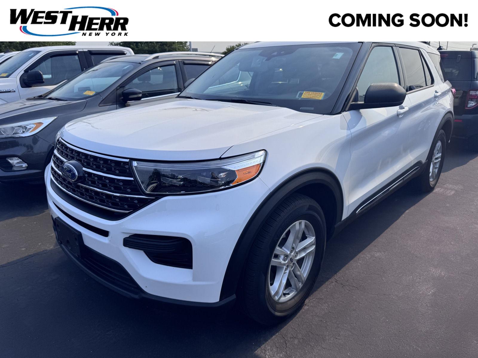 Oxford White 2021 Ford Explorer SUV / Crossover All-Wheel Drive Automatic