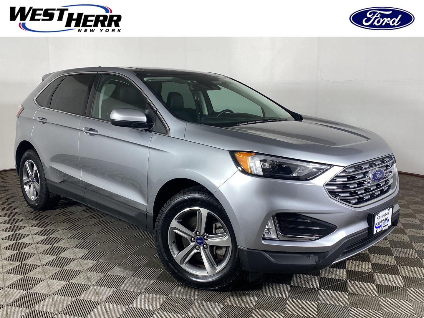 Iconic Silver 2022 Ford Edge SUV / Crossover All-Wheel Drive 8-Speed Automatic