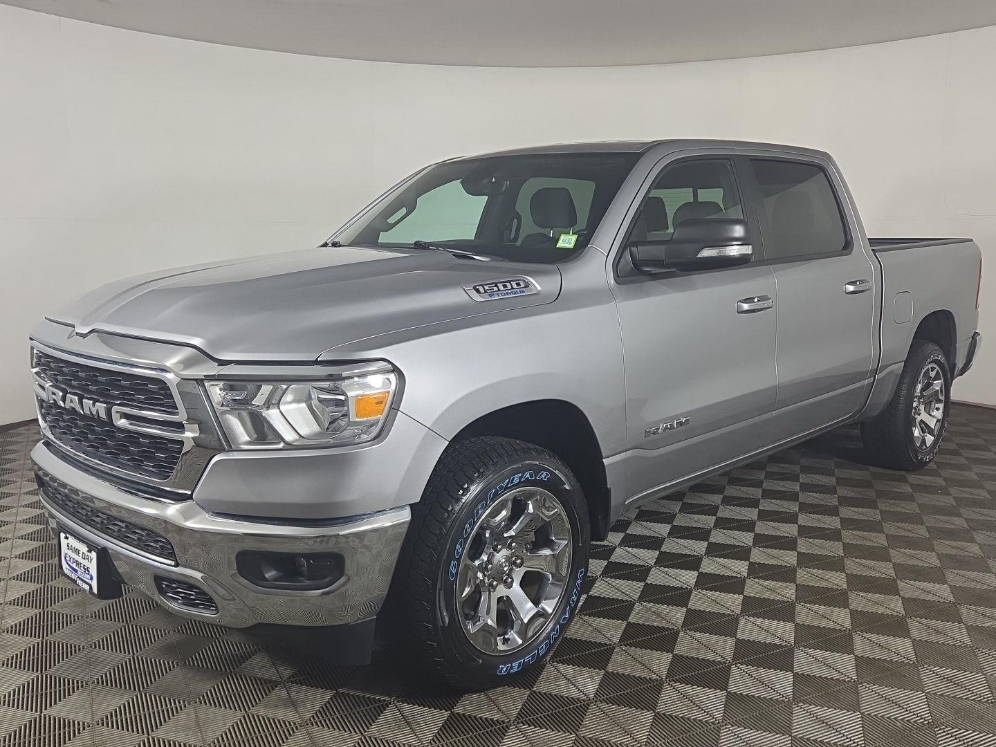 Used 2022 Billet Silver Metallic Clearcoat Ram Big Horn image 25