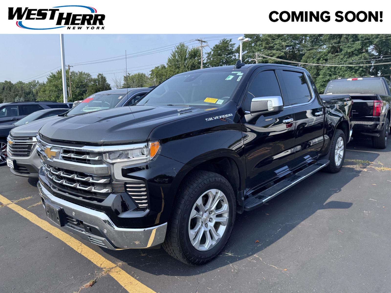 Black 2023 Chevrolet Silverado 1500 Pickup Truck Four-Wheel Drive Automatic