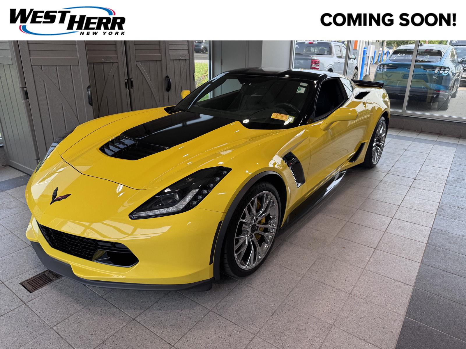 Corvette Racing Yellow Tintcoat 2017 Chevrolet Corvette Coupe Rear-Wheel Drive 8-Speed Automatic