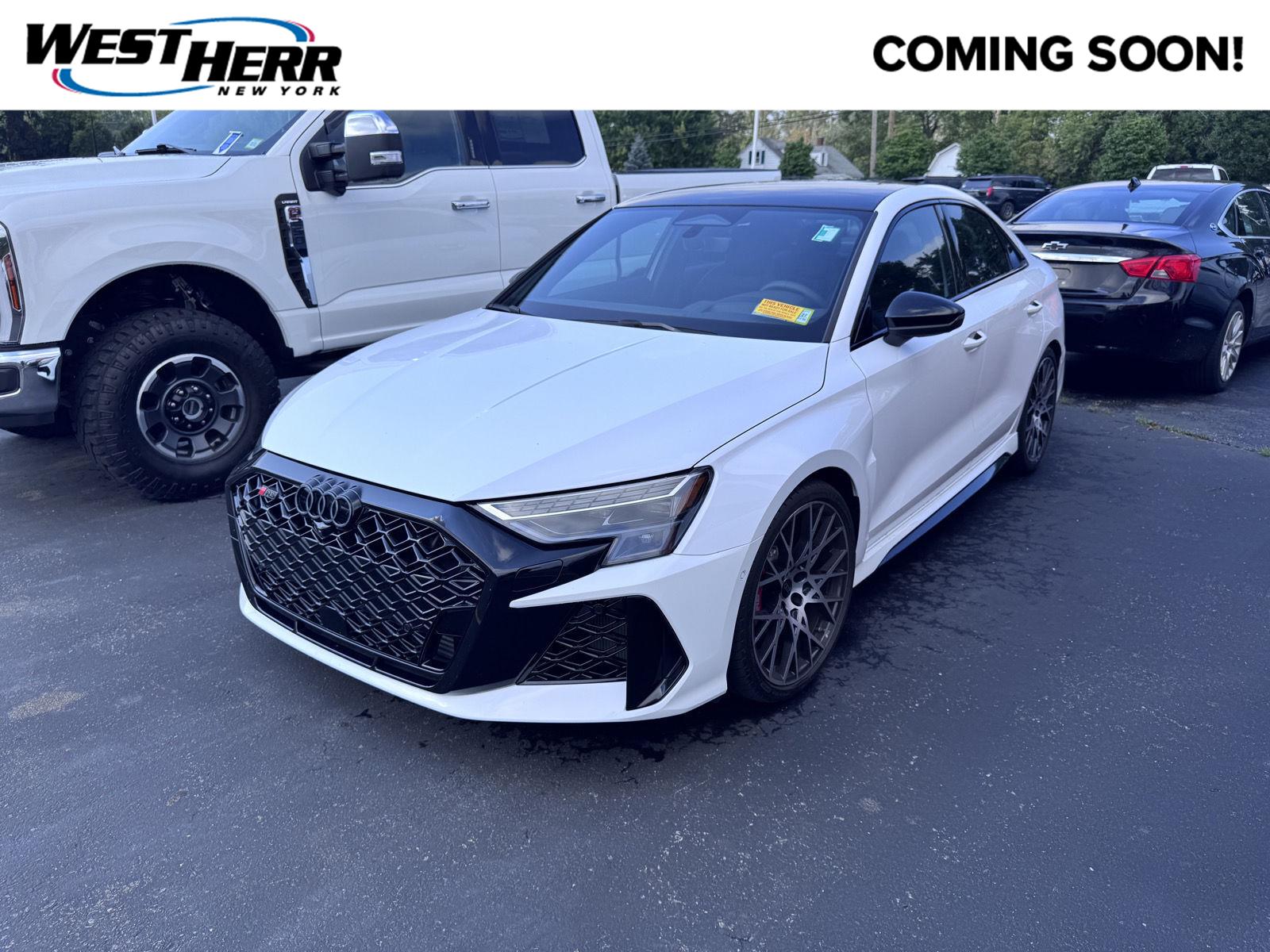 Arkona White 2026 Audi RS 3 Sedan All-Wheel Drive Automatic